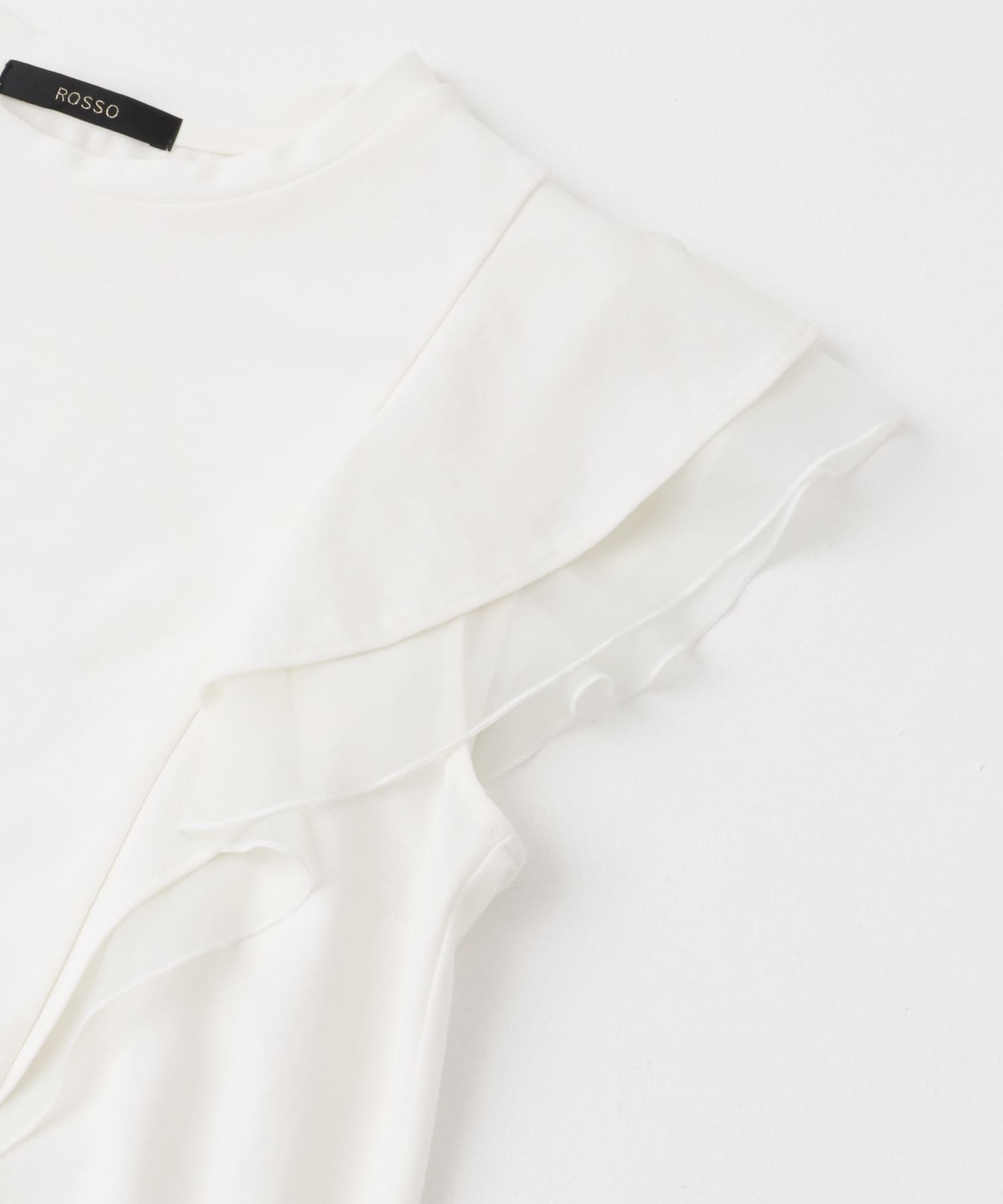 シアードッキングフリルスリーブTシャツ OFF WHITE FREE
