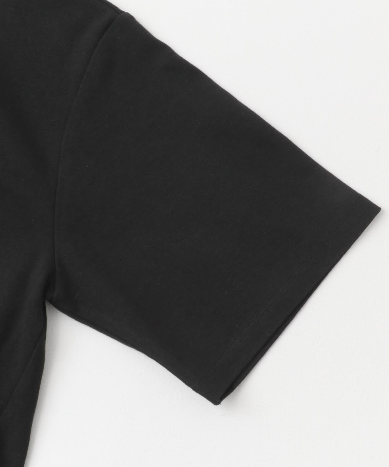 『UR TECH ひやサラクール』F by ROSSO　コクーンフレアチュニックTシャツ BLACK FREE