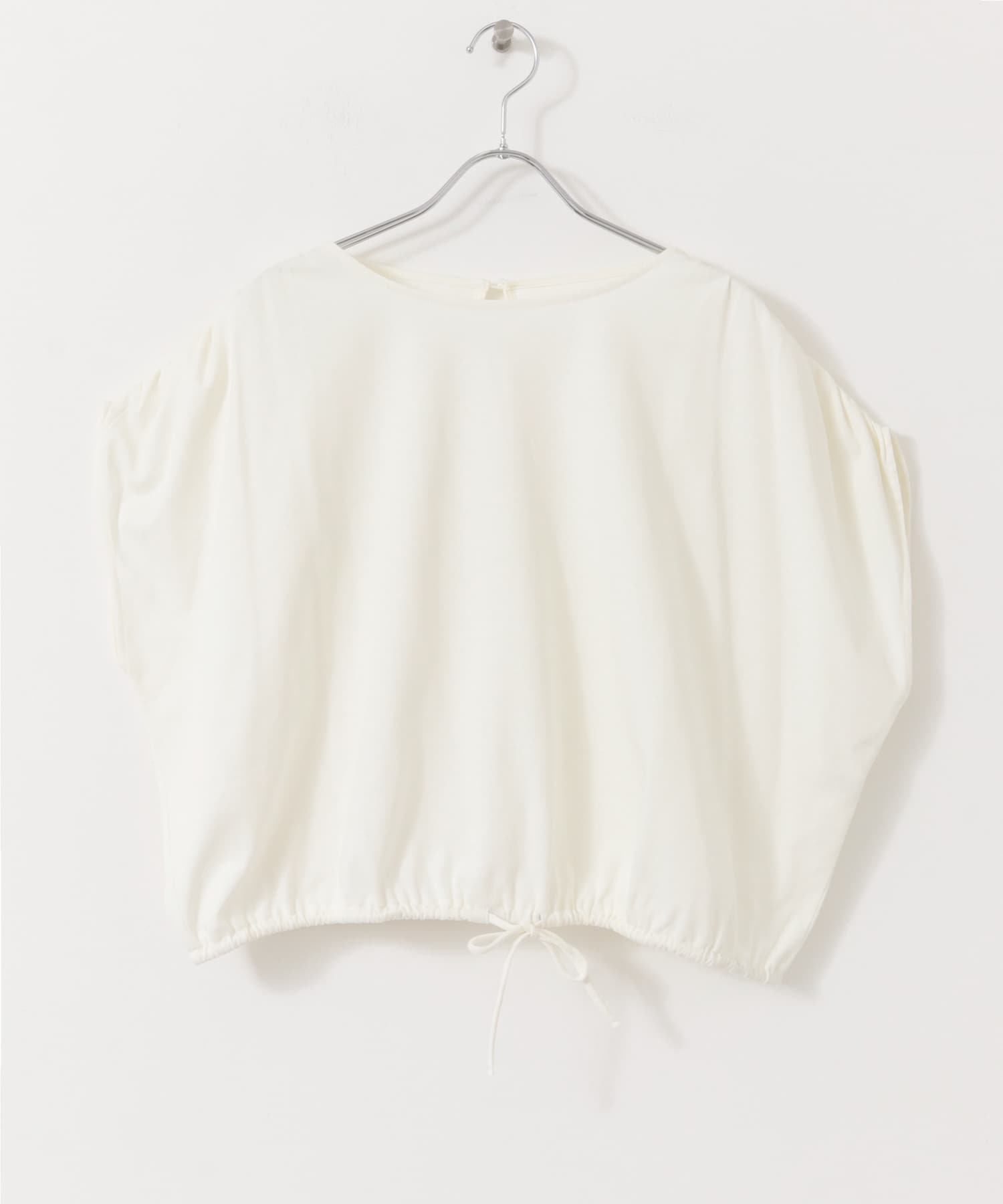 『UR TECH』F by ROSSO　UVCUTバックオープンクロップドTシャツ OFF WHITE FREE