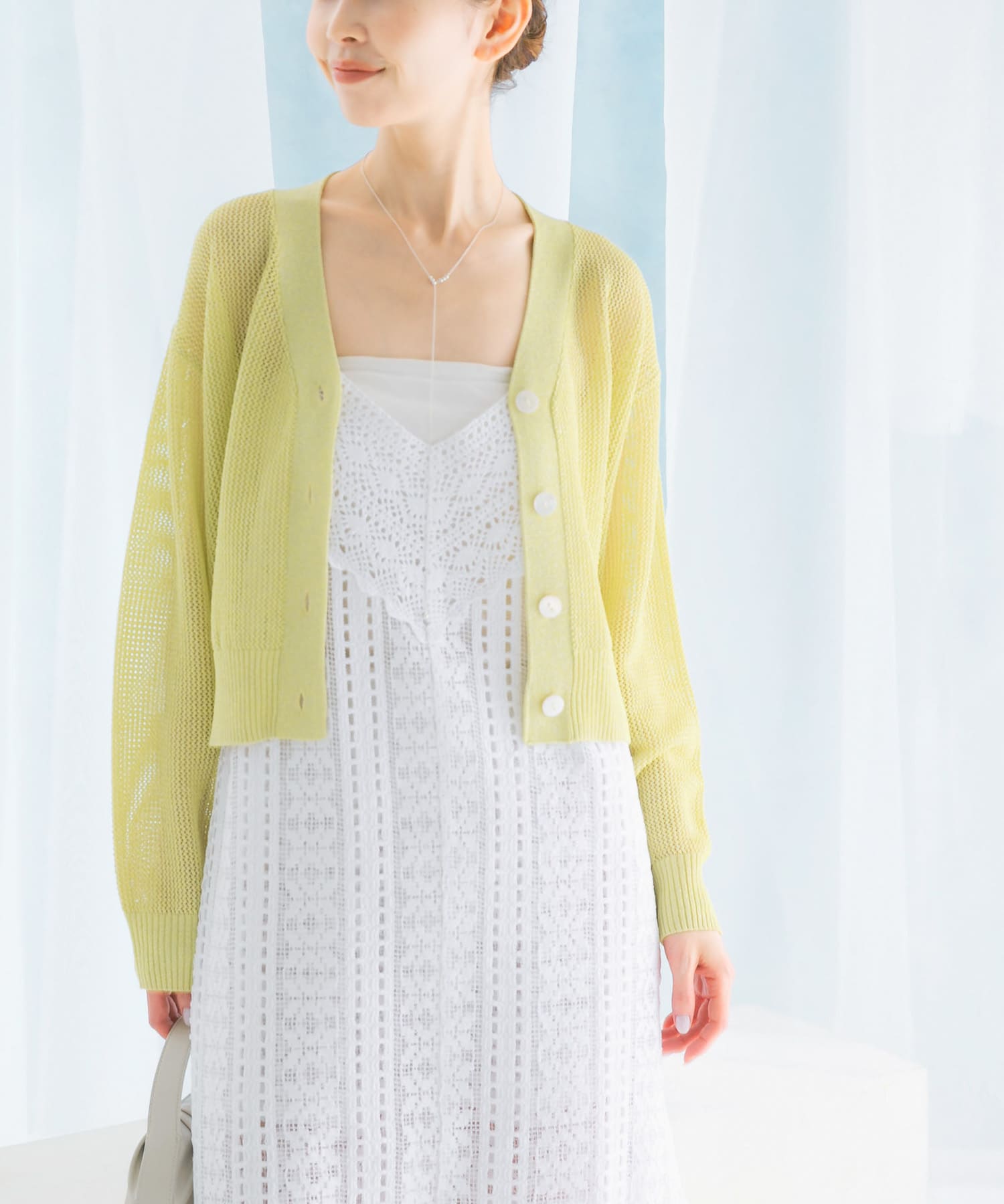 メッシュラメショートカーディガン