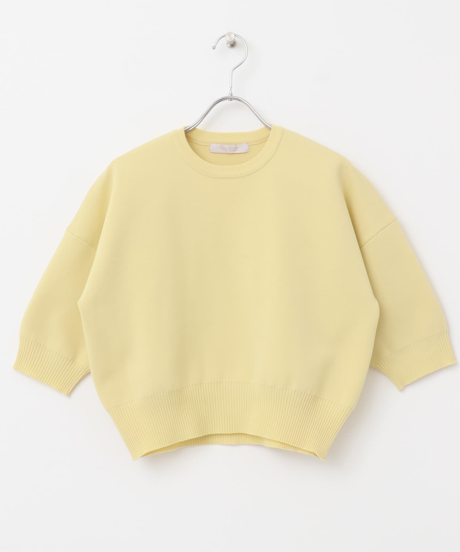 F by ROSSO　ウォッシャブルミラノリブプルオーバー CREAM FREE