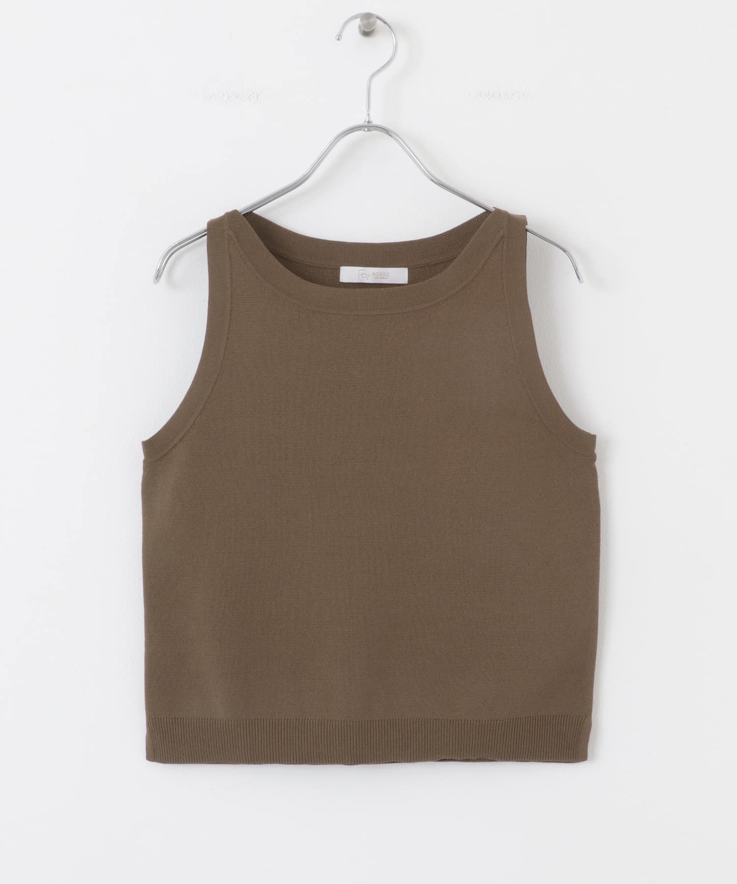 F by ROSSO　ウォッシャブルミラノリブアメスリニット BROWN FREE