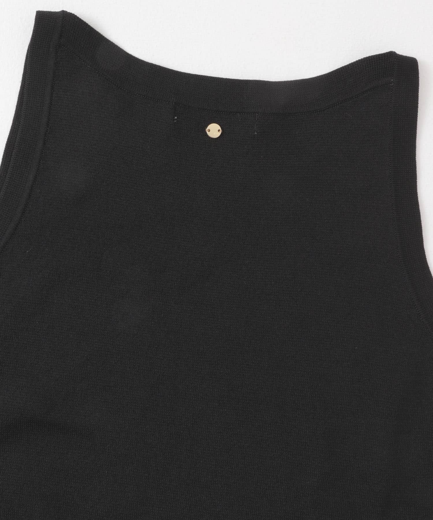 F by ROSSO　ウォッシャブルミラノリブアメスリニット BLACK FREE