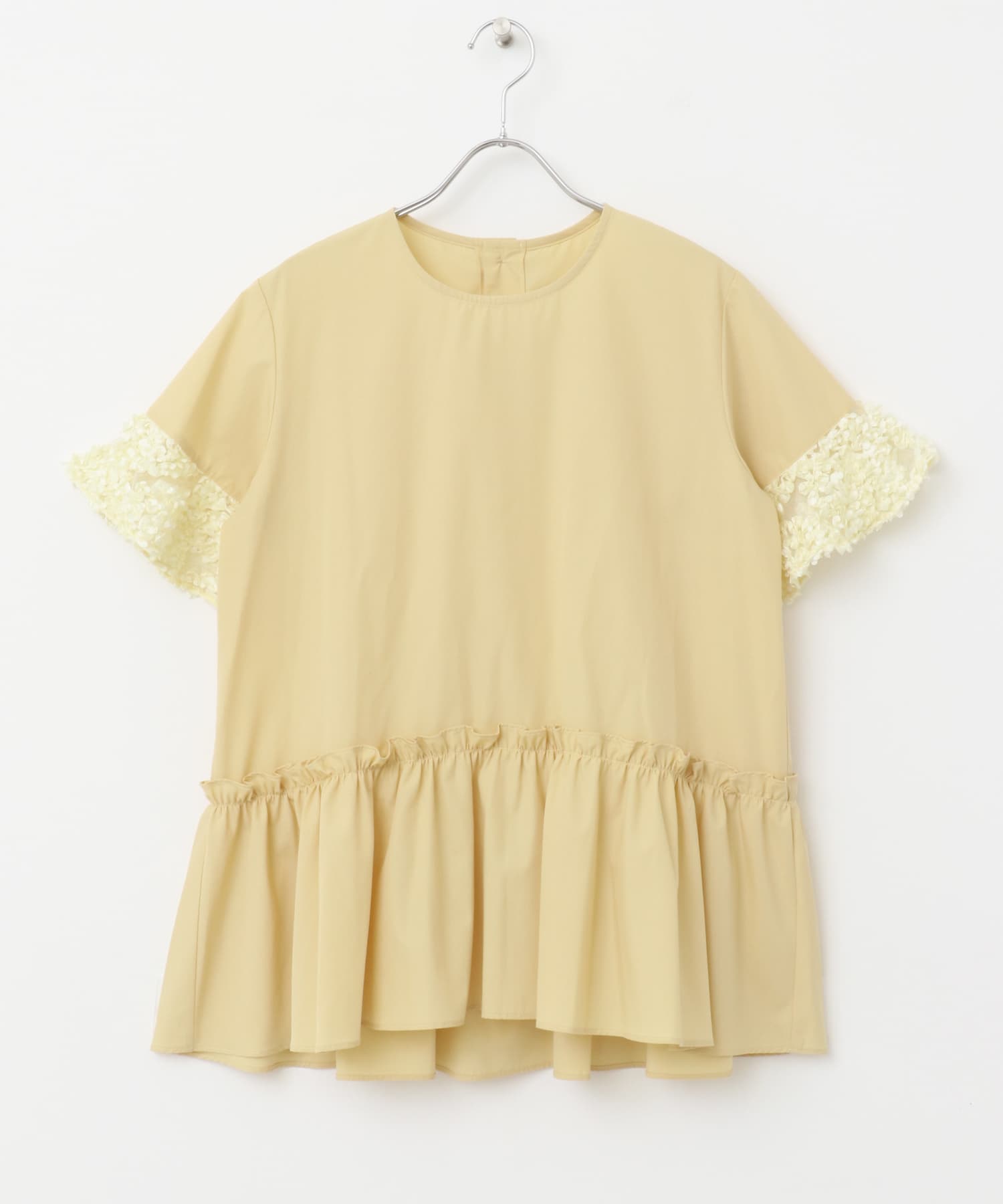 F by ROSSO　フラワーレースブラウス BEIGE FREE