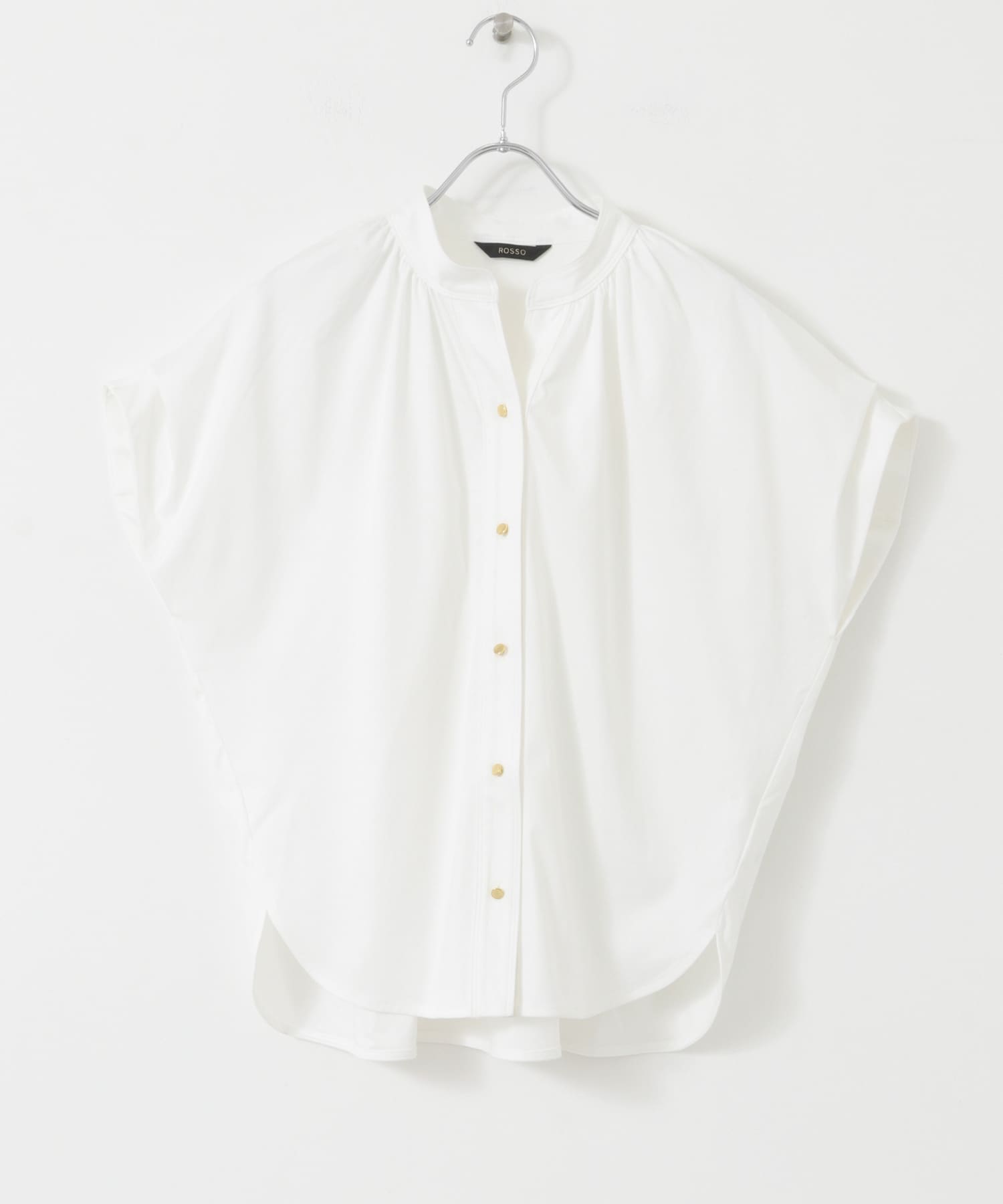 汗染防止デザインカットブラウス OFF WHITE FREE