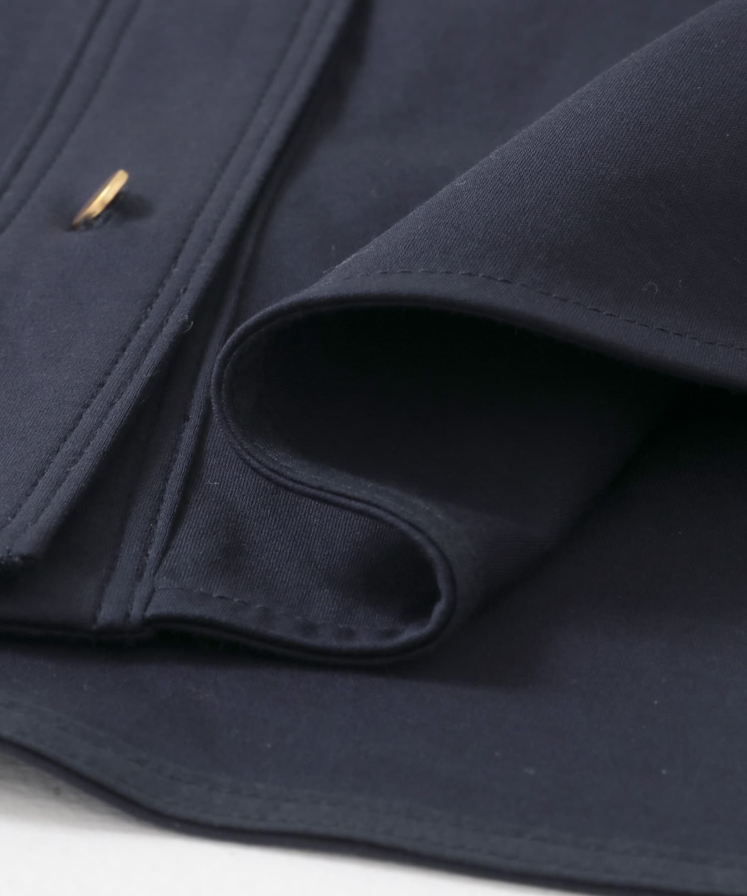 汗染防止デザインカットブラウス NAVY FREE