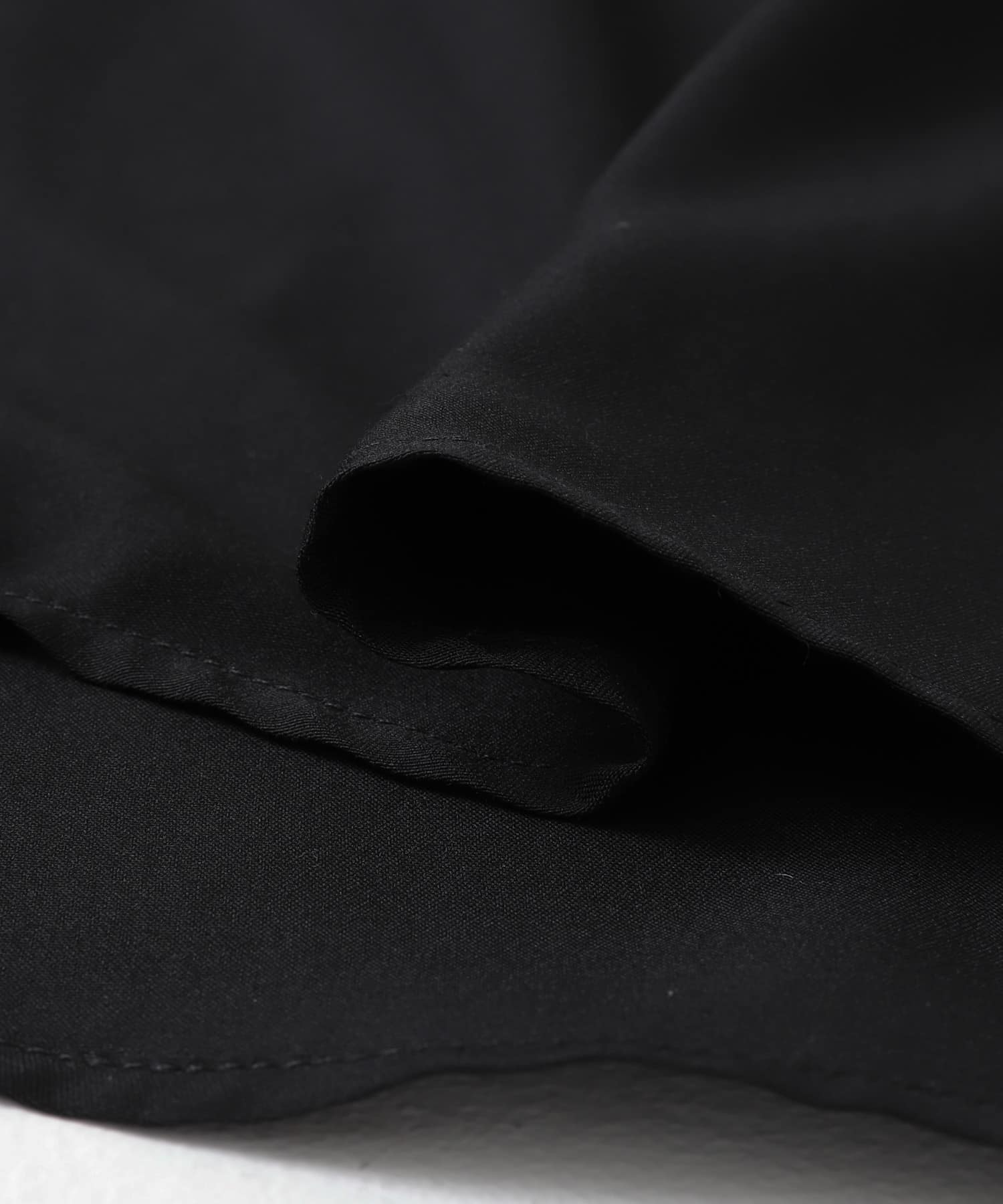 ウォッシャブルレースケープブラウス BLACK FREE