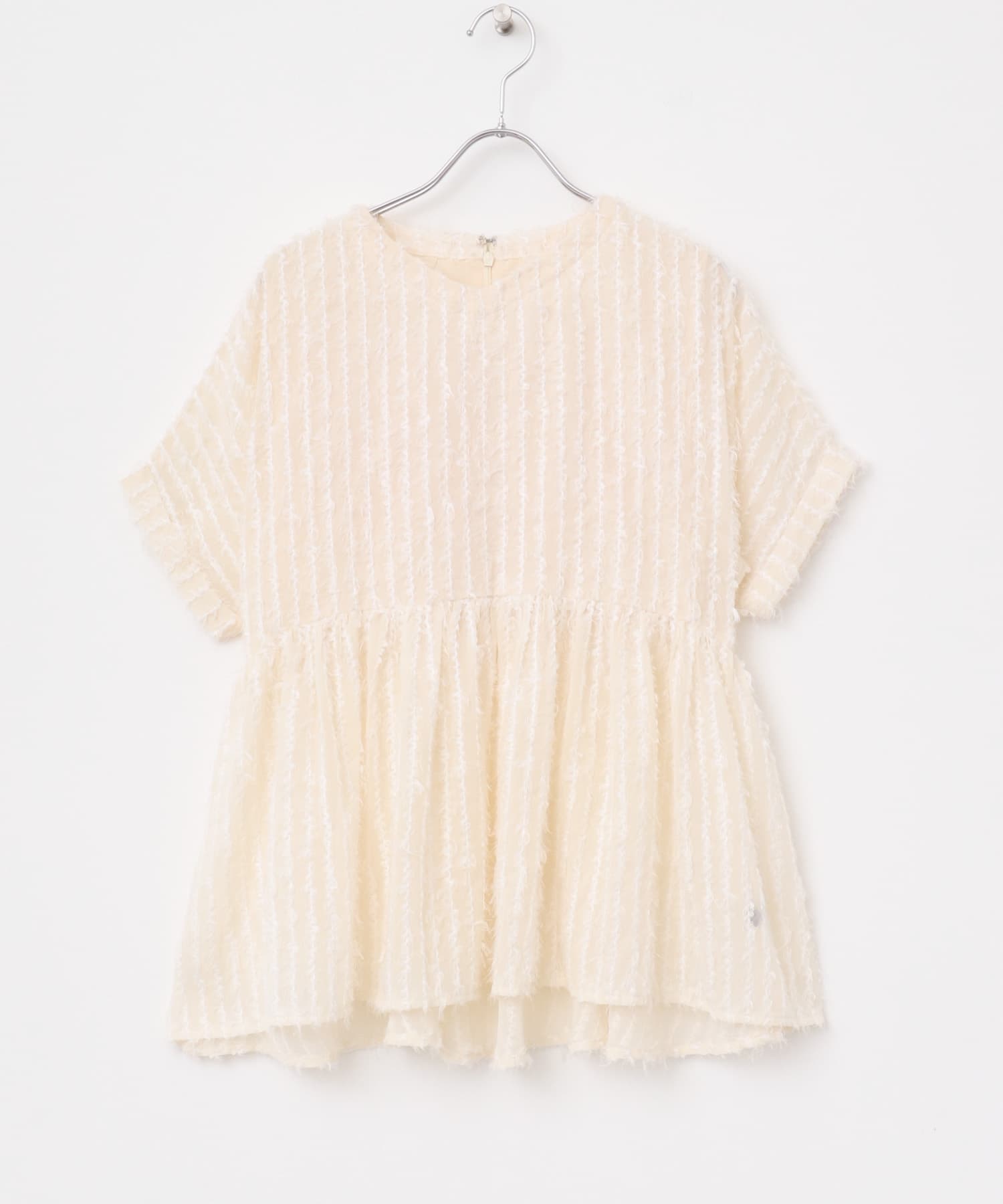シアージャガードペプラムブラウス OFF WHITE FREE