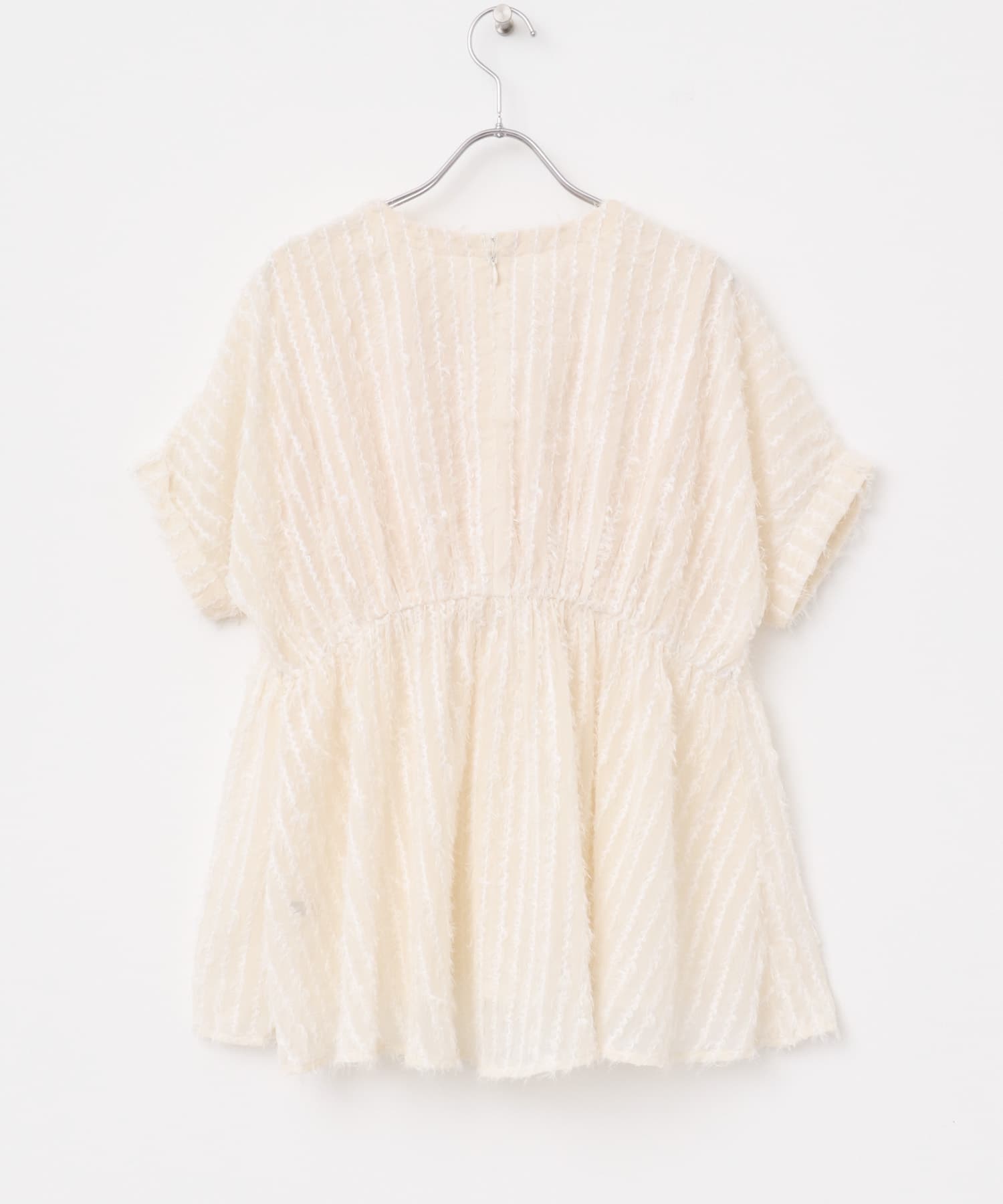 シアージャガードペプラムブラウス OFF WHITE FREE