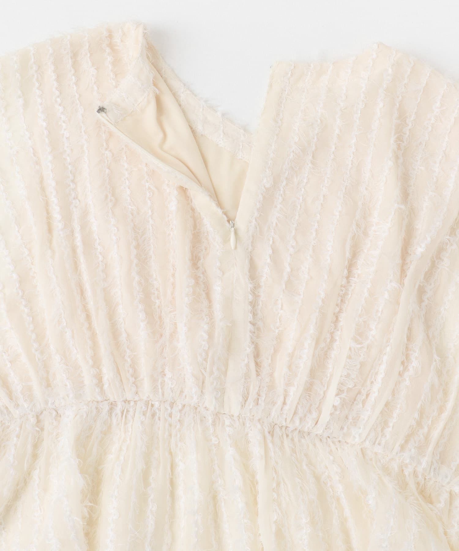 シアージャガードペプラムブラウス OFF WHITE FREE