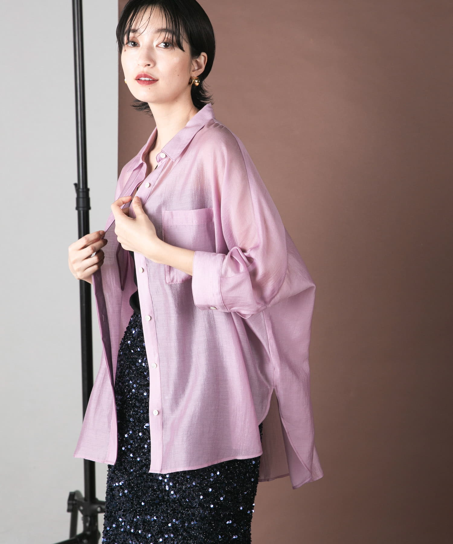 アセテートシアードルマンシャツ