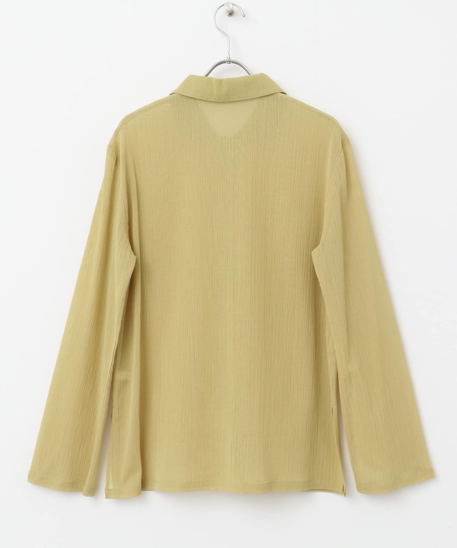 F by ROSSO　楊柳シアーシャツ YELLOW FREE