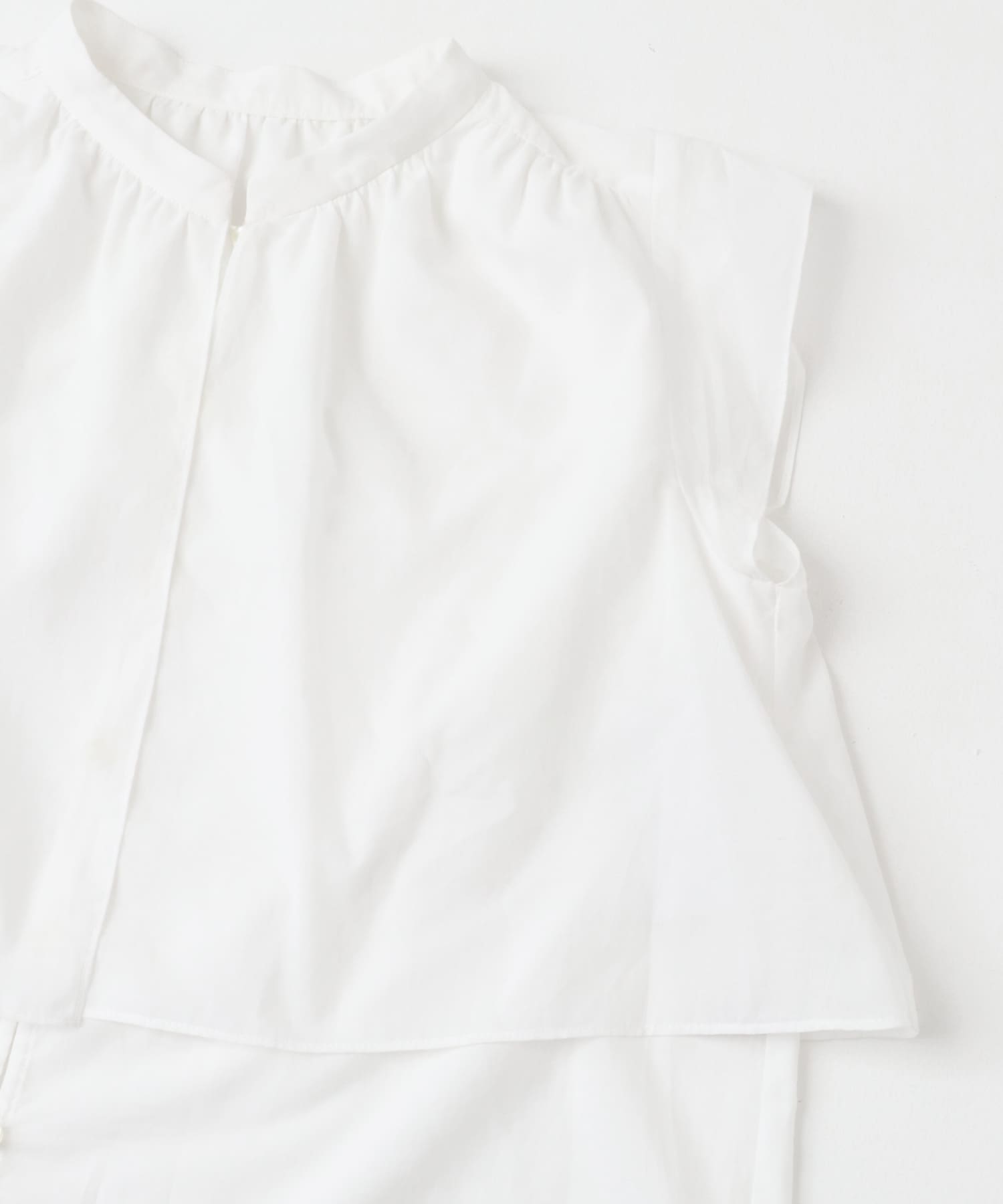 F by ROSSO　コットンボイルレイヤードブラウス OFF WHITE FREE