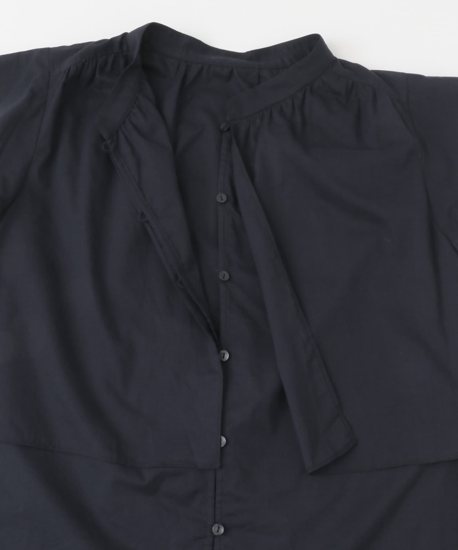 F by ROSSO　コットンボイルレイヤードブラウス NAVY FREE