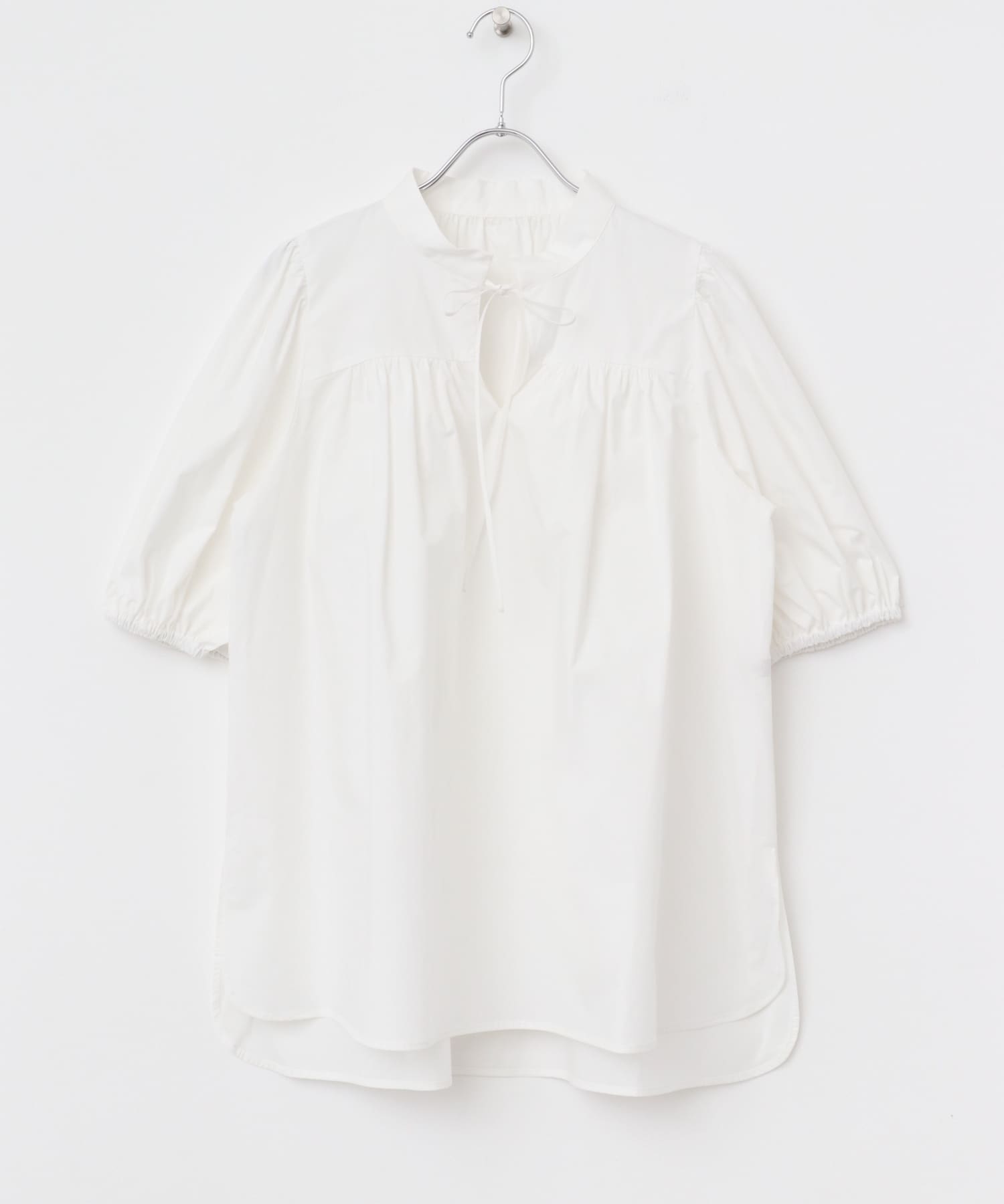 F by ROSSO　パフスリーブチュニックブラウス OFF WHITE FREE