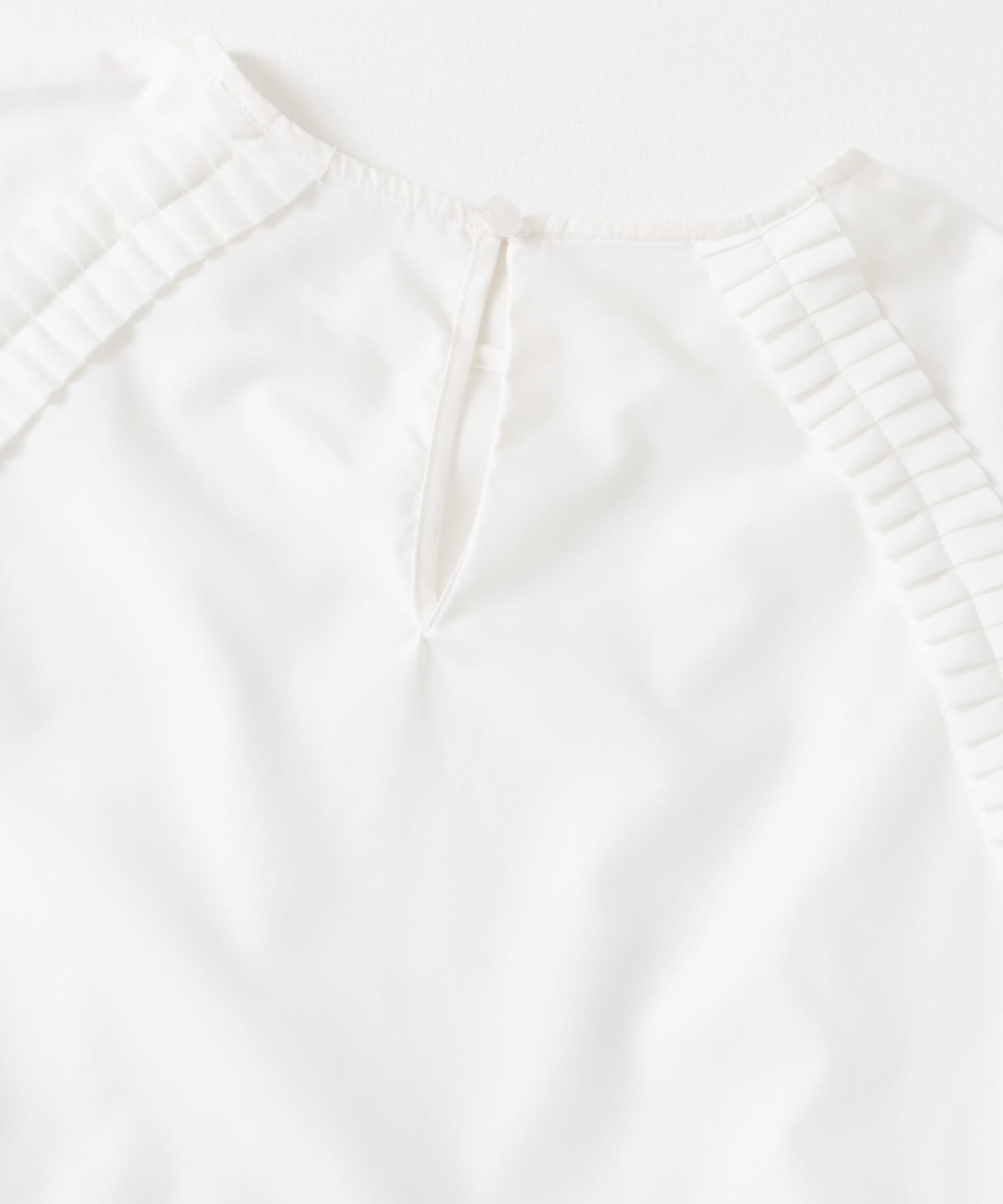 F by ROSSO　プリーツデザインブラウス OFF WHITE FREE