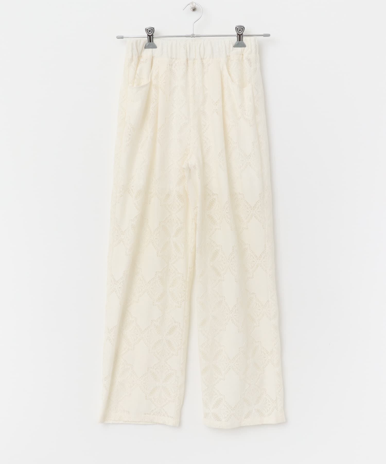 F by ROSSO　レースイージーパンツ OFF WHITE 36