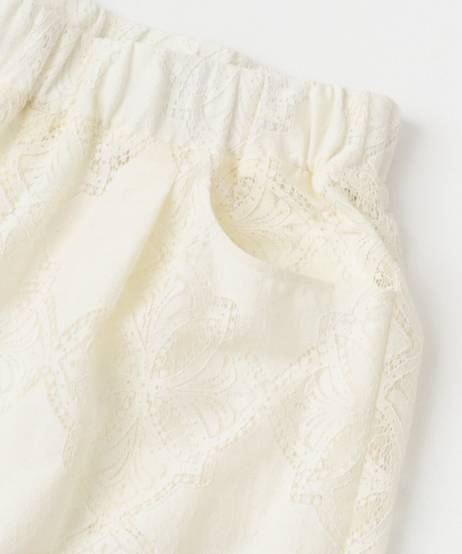 F by ROSSO　レースイージーパンツ OFF WHITE 36