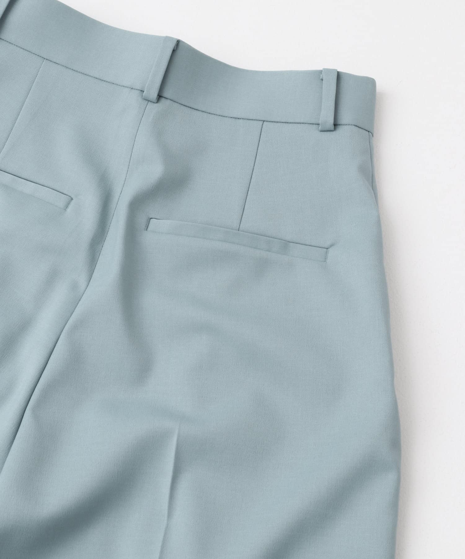 防シワハイウエストワイドスラックス BLUE 34