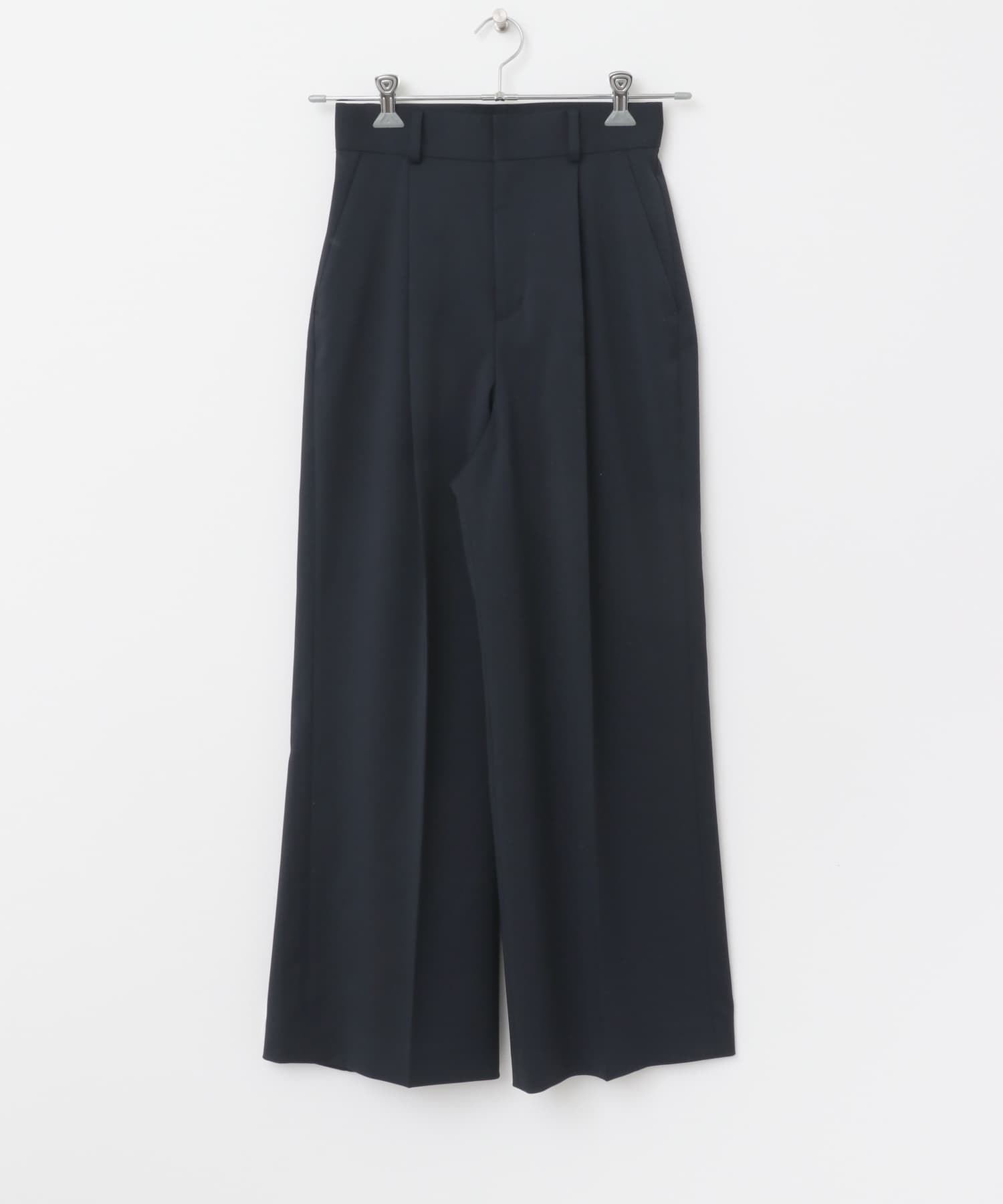 防シワハイウエストワイドスラックス NAVY 34