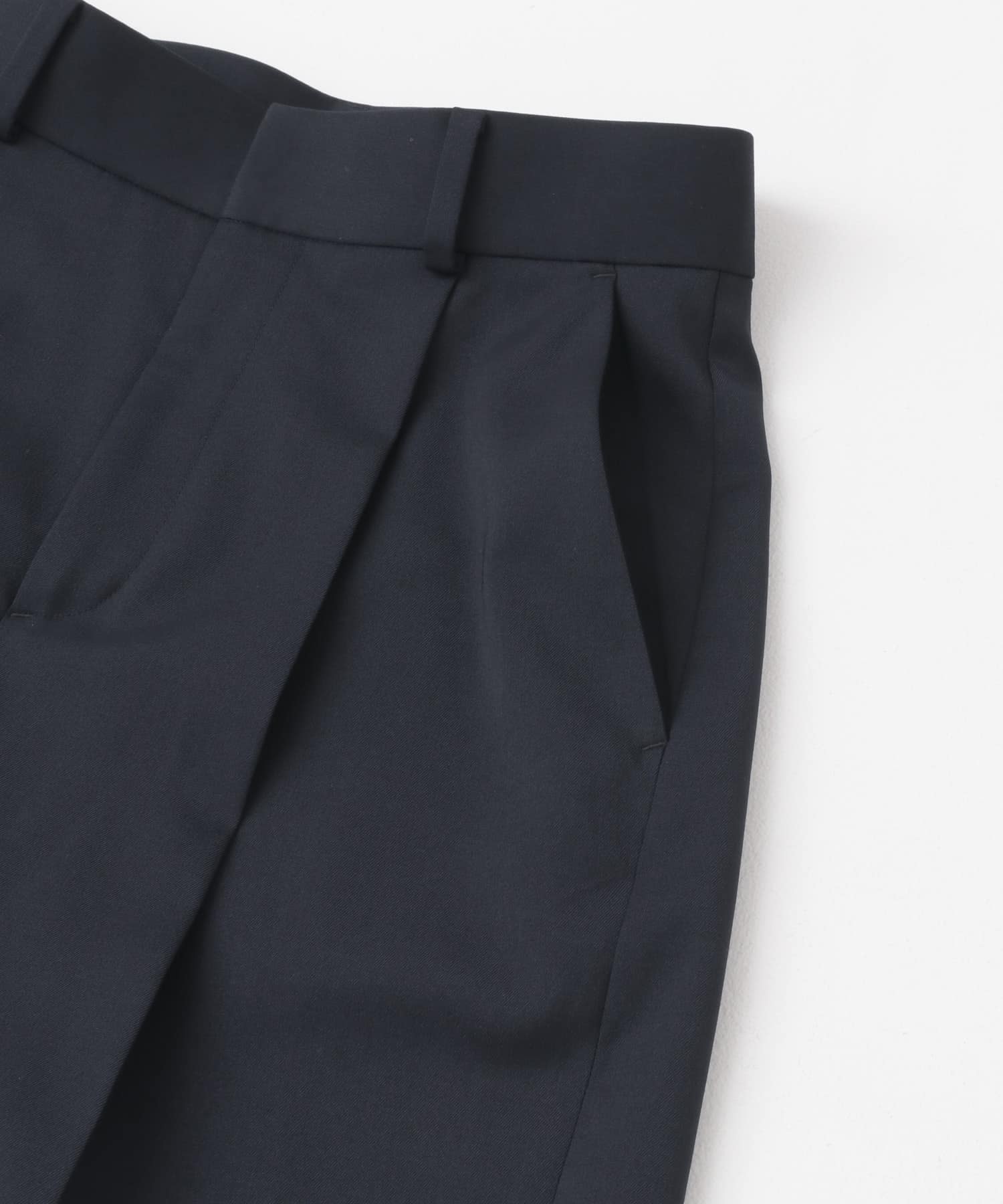 防シワハイウエストワイドスラックス NAVY 34