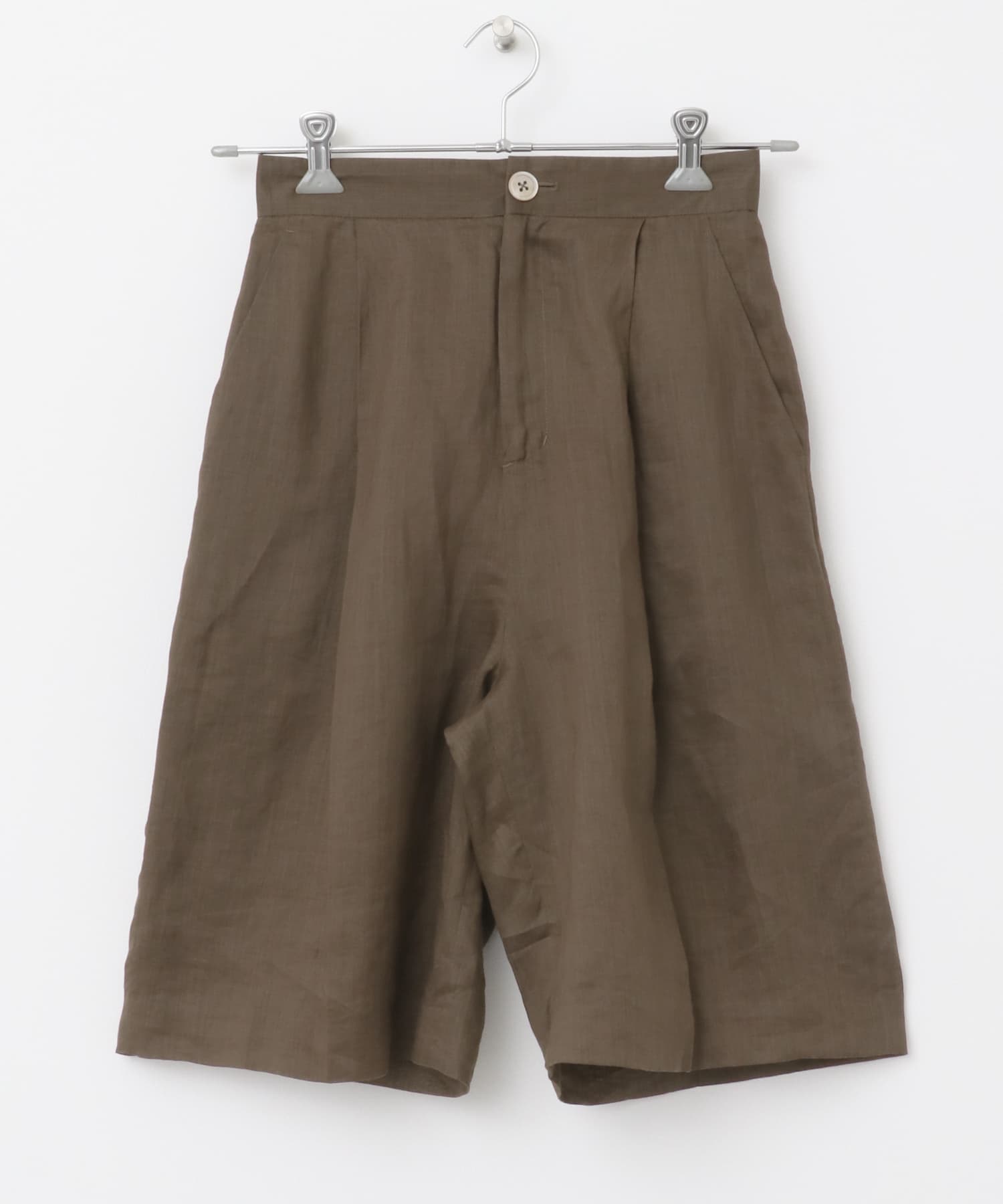 ラミーハーフパンツ BROWN 36