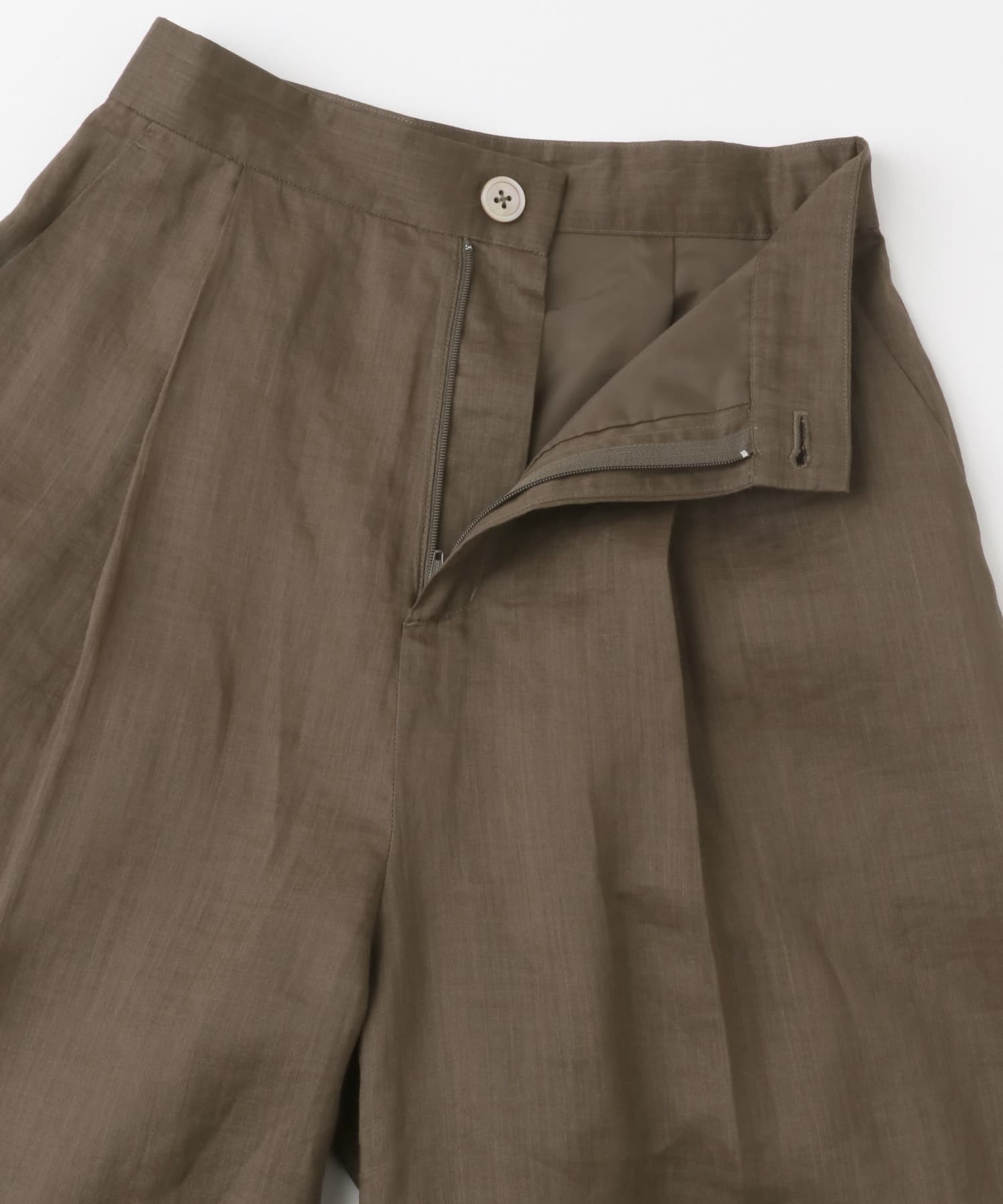 ラミーハーフパンツ BROWN 36