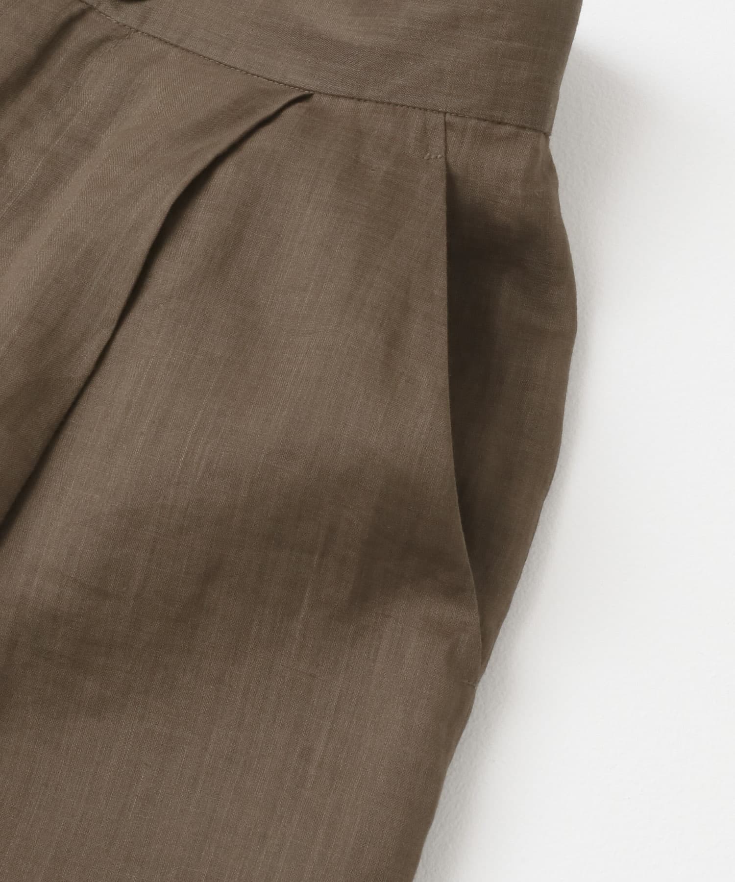 ラミーハーフパンツ BROWN 36