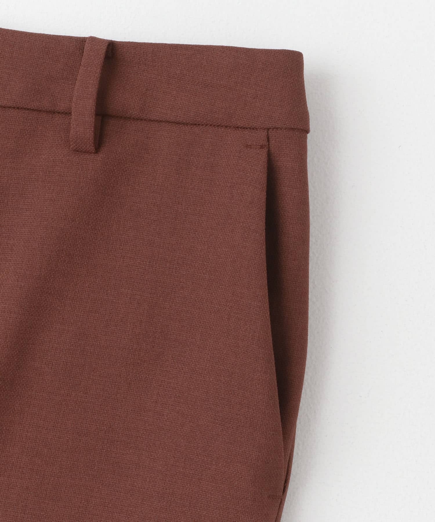 イージーケアセミフレアパンツ WALNUT 34