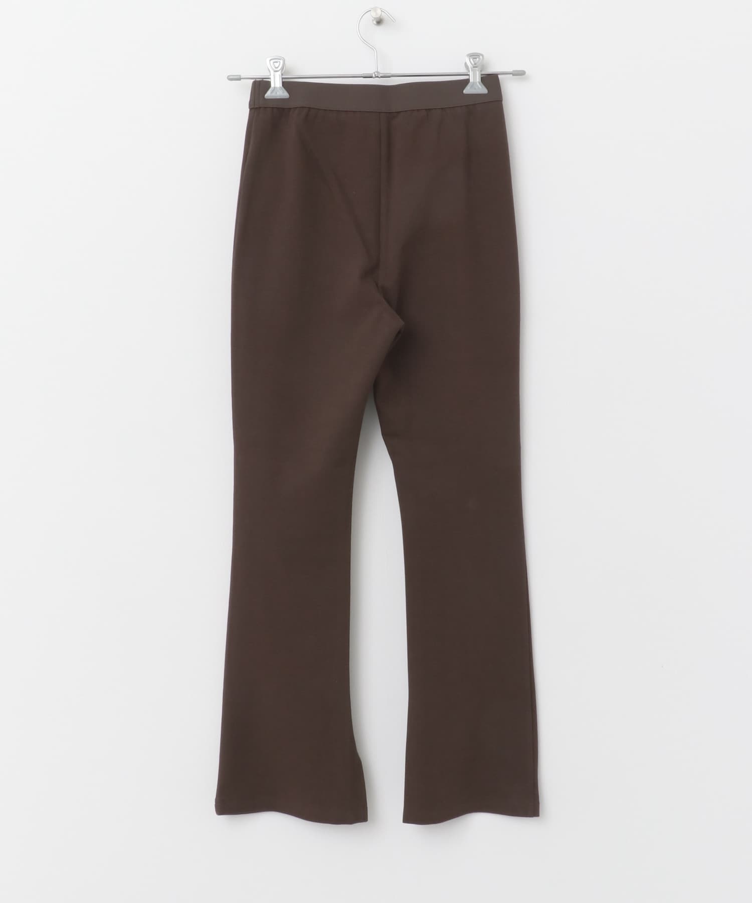 『UR TECH ひやサラクール』F by ROSSO　スリットフレアパンツ BROWN 36
