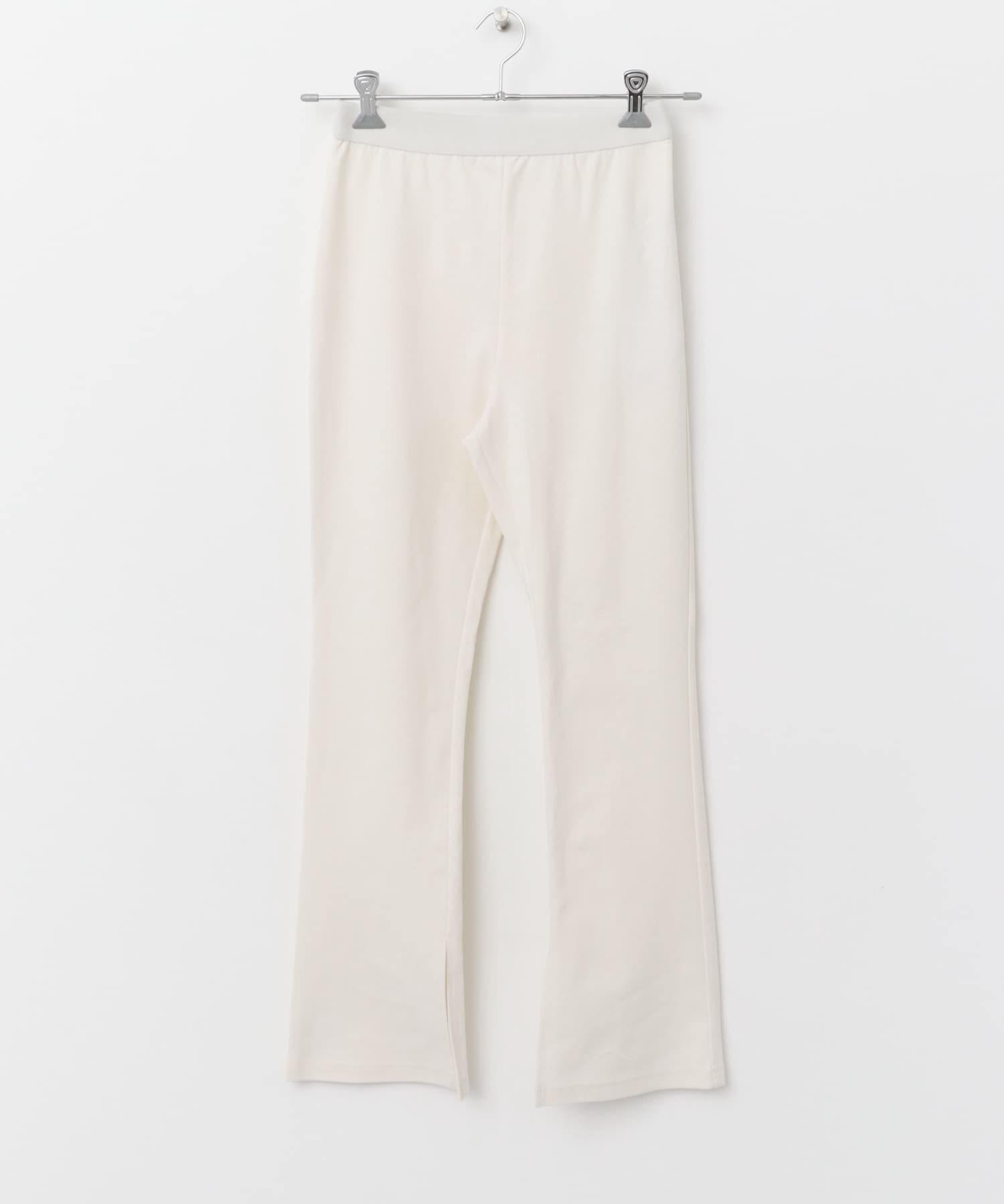 『UR TECH ひやサラクール』F by ROSSO　スリットフレアパンツ OFFWHITE 36
