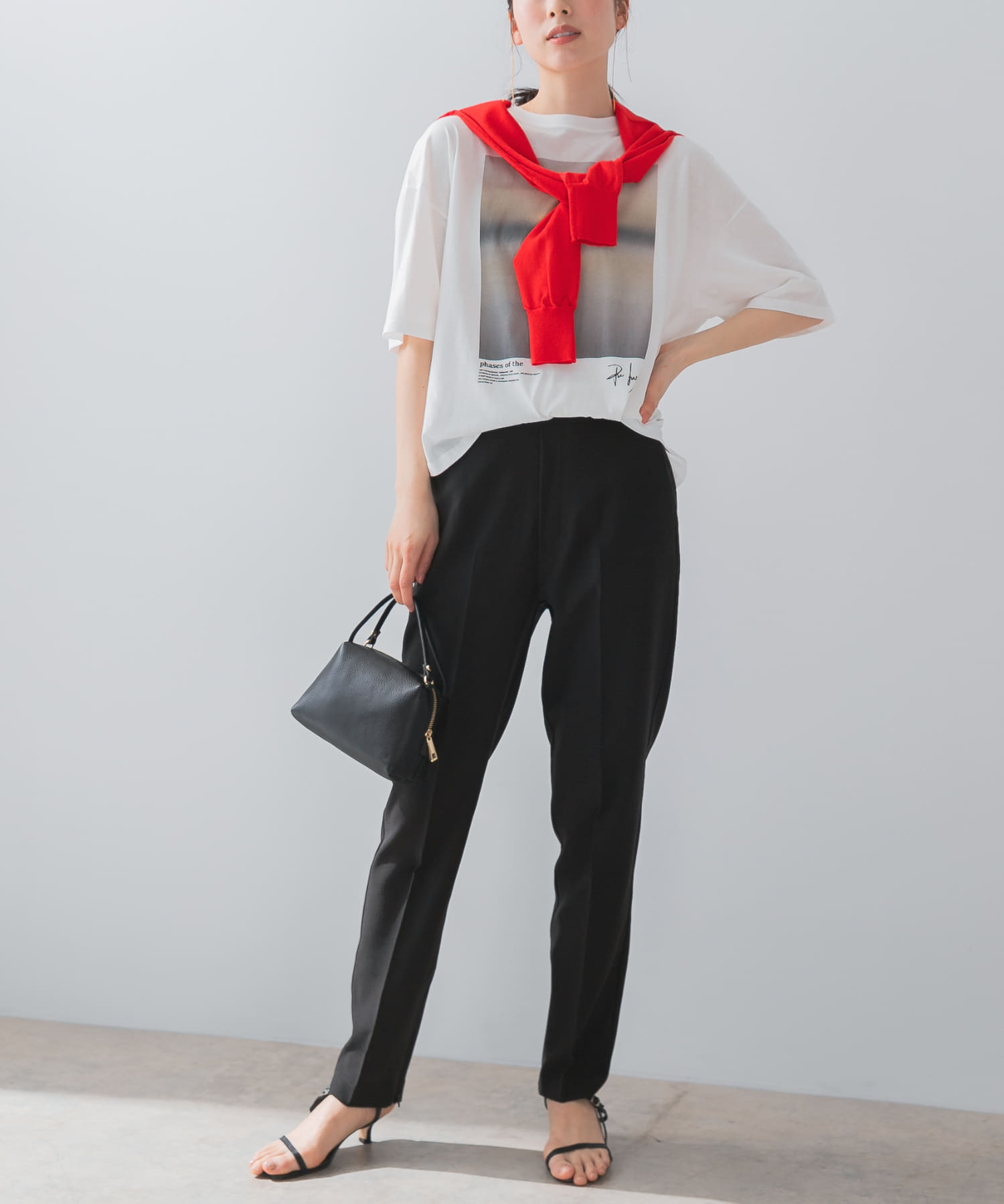 『UR TECH DRYLUXE』F by ROSSO　センタープレスストレートパンツ