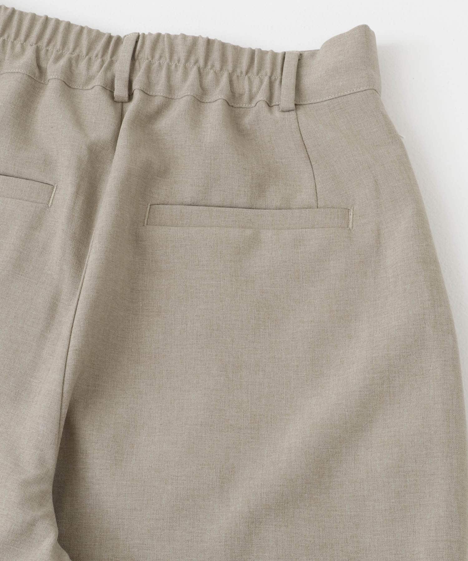 『UR TECH DRYLUXE』F by ROSSO　タックワイドパンツ BEIGE 34