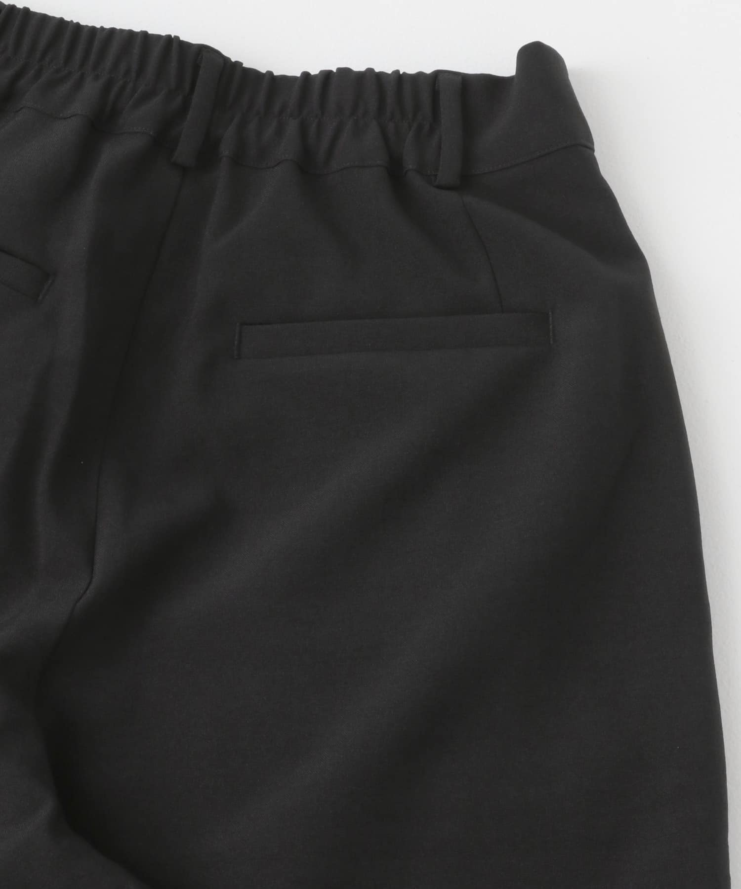 『UR TECH DRYLUXE』F by ROSSO　タックワイドパンツ BLACK 34