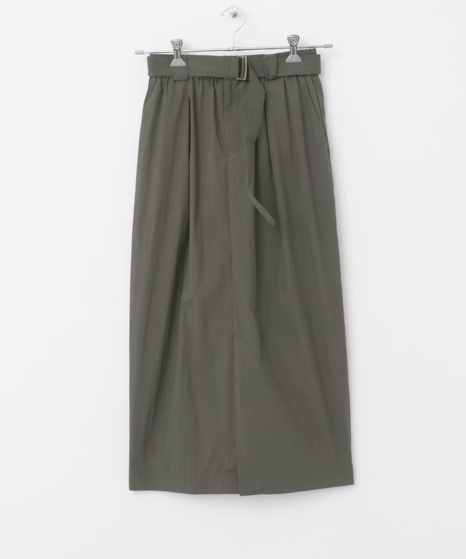 ベルト付スカート khaki FREE