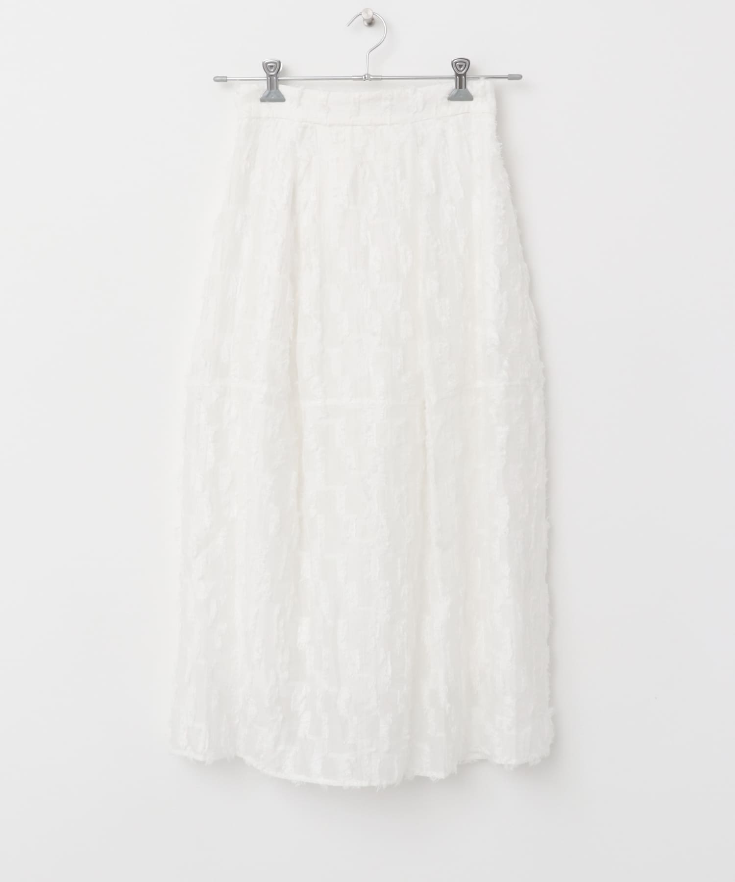 ジャガードコクーンスカート WHITE 36