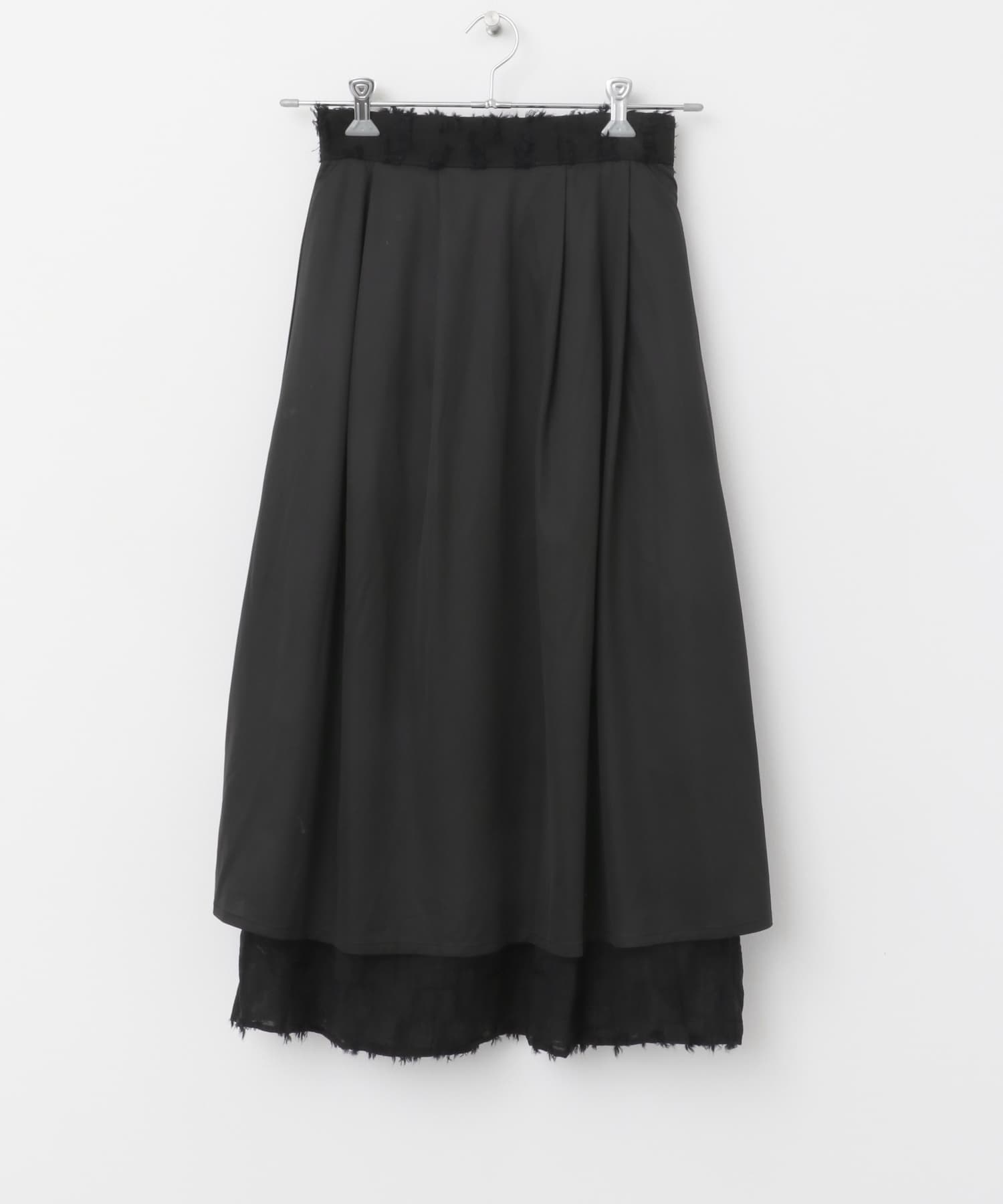 ジャガードコクーンスカート BLACK 36