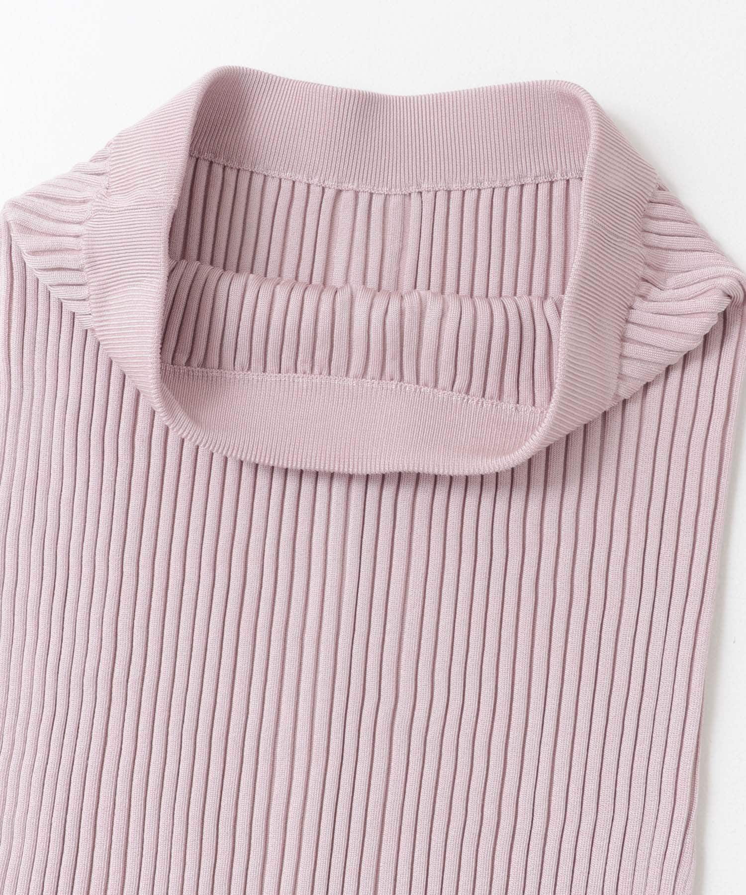2WAYスリットリブニットタイトスカート MAUVE PINK FREE