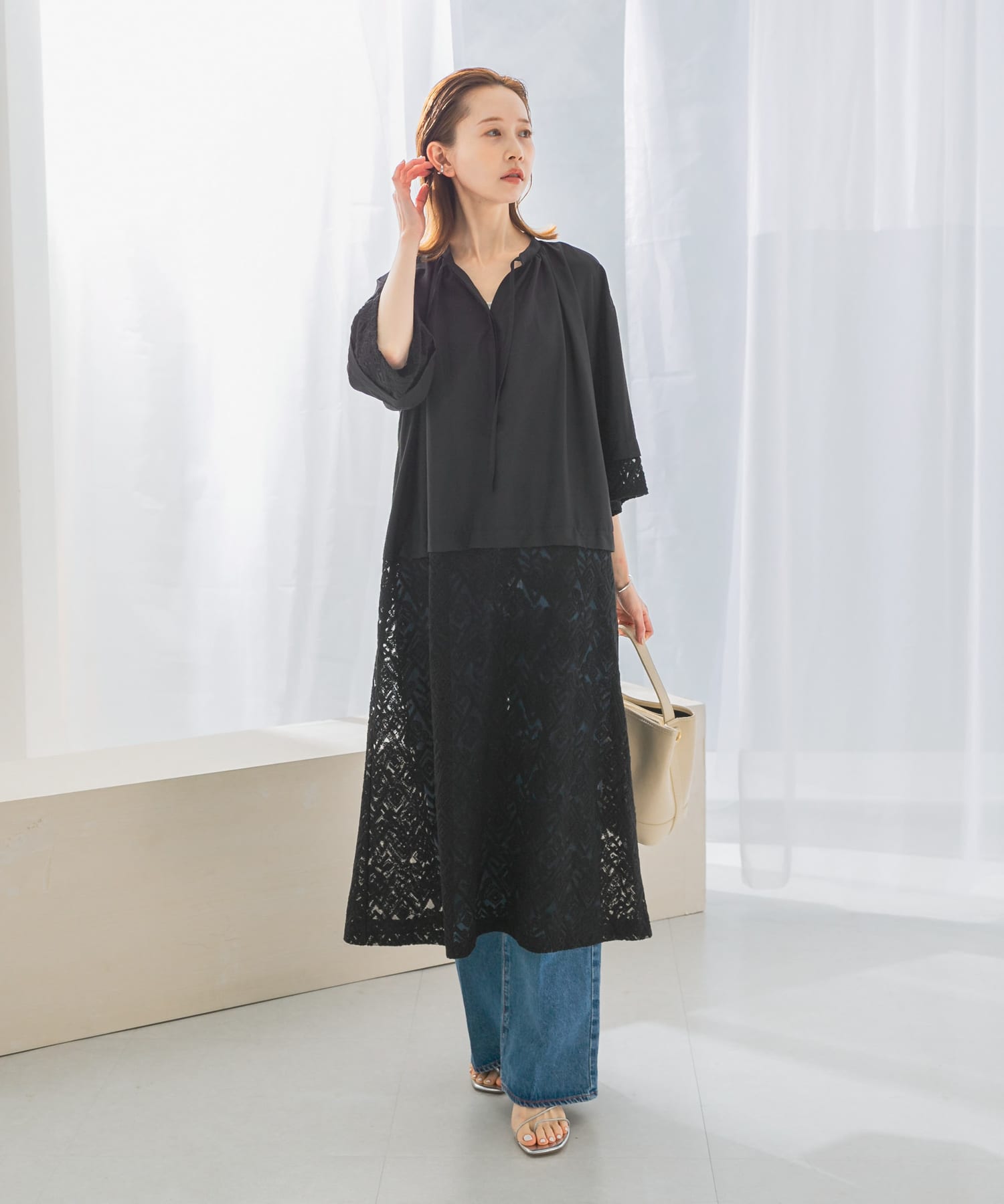 レース切替ワンピース(FREE white): ワンピース｜URBAN RESEARCH公式