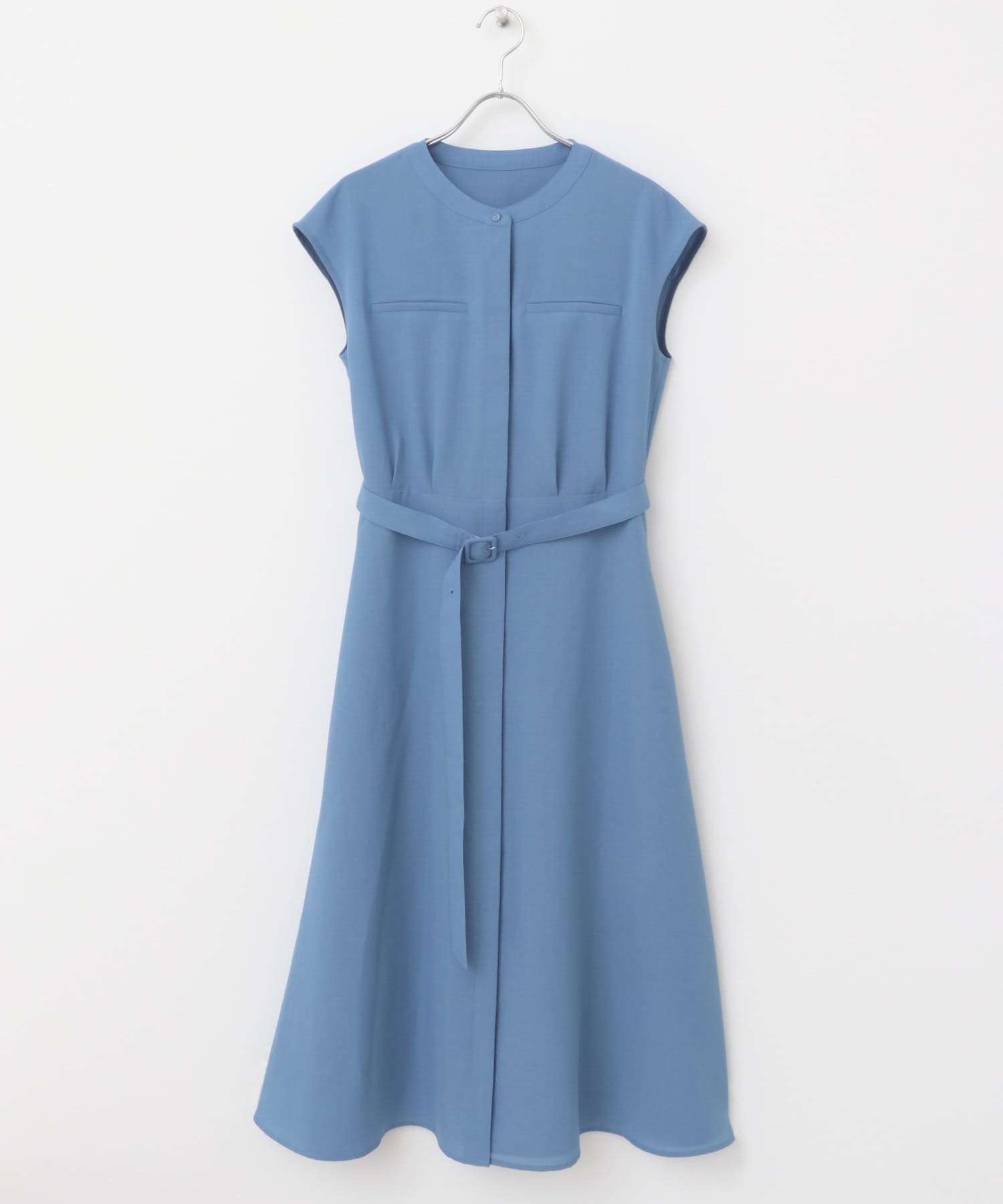 『UR TECH DRYLUXE』ポケットデザインワンピース BLUE FREE