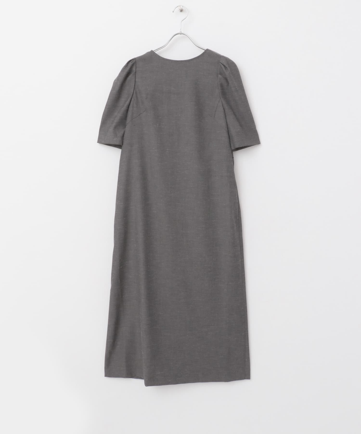 バックオープンベルトデザインワンピース NAVY FREE