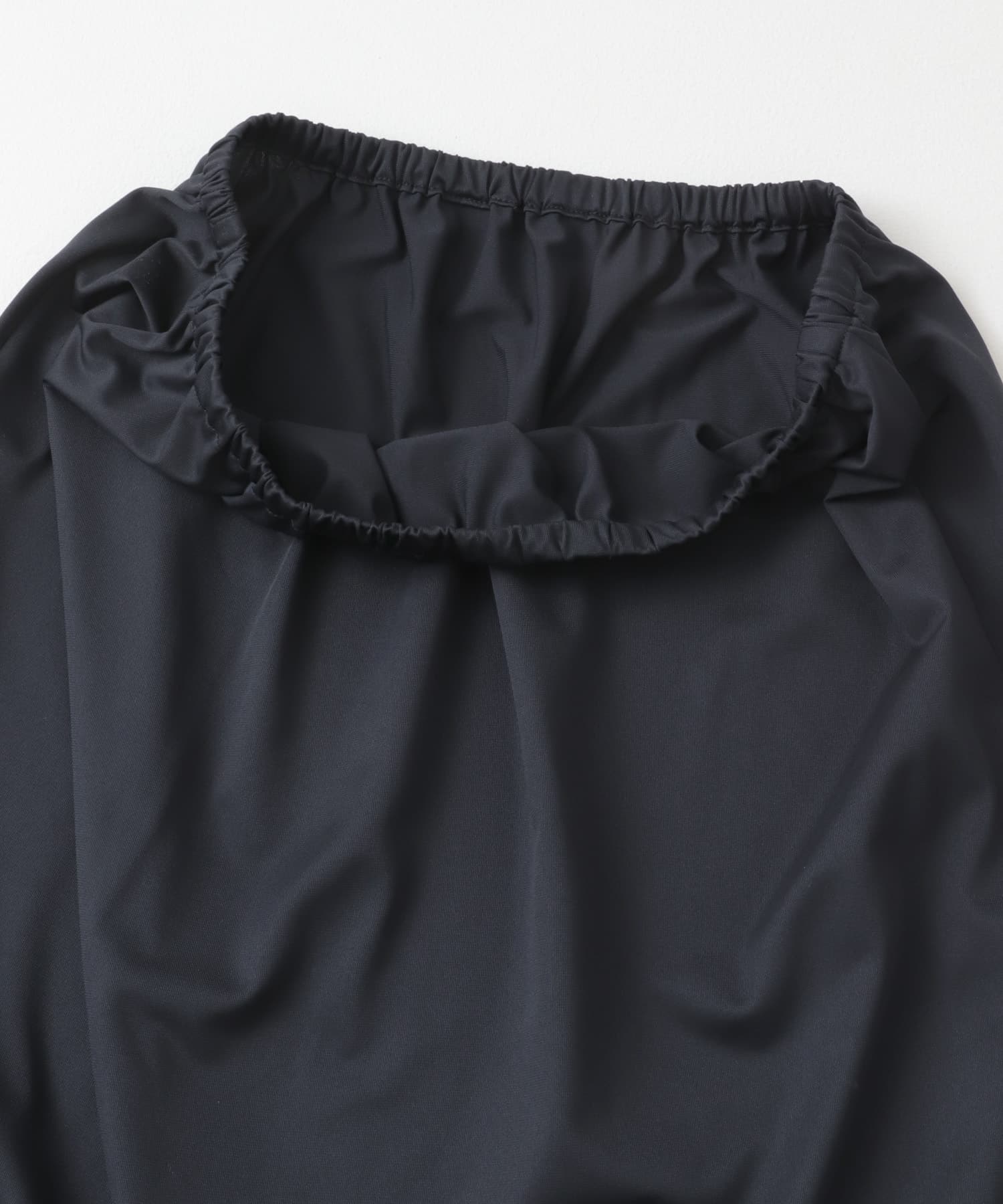 ウォッシャブルフレアスリーブワンピース NAVY FREE