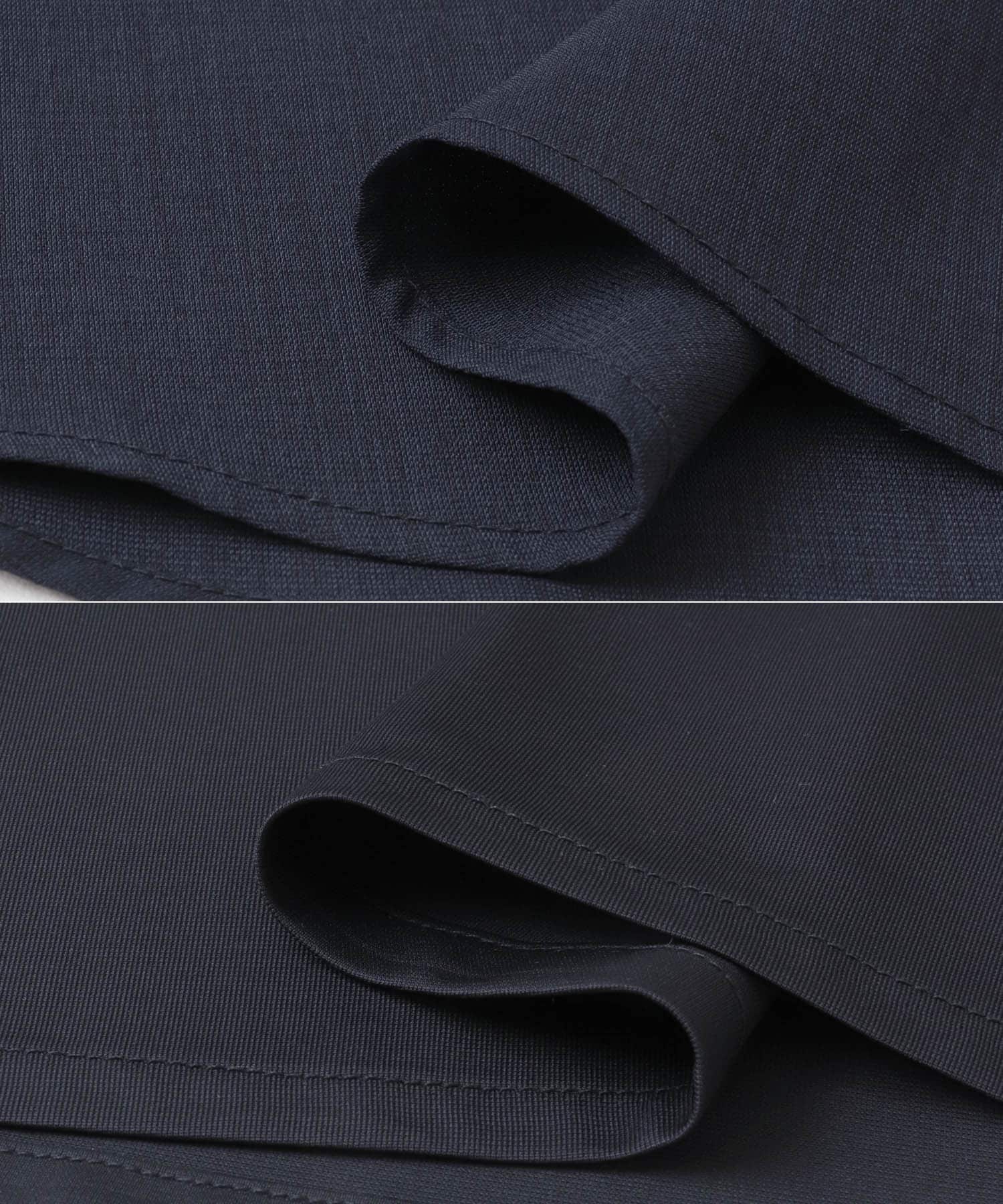 ウォッシャブルフレアスリーブワンピース NAVY FREE