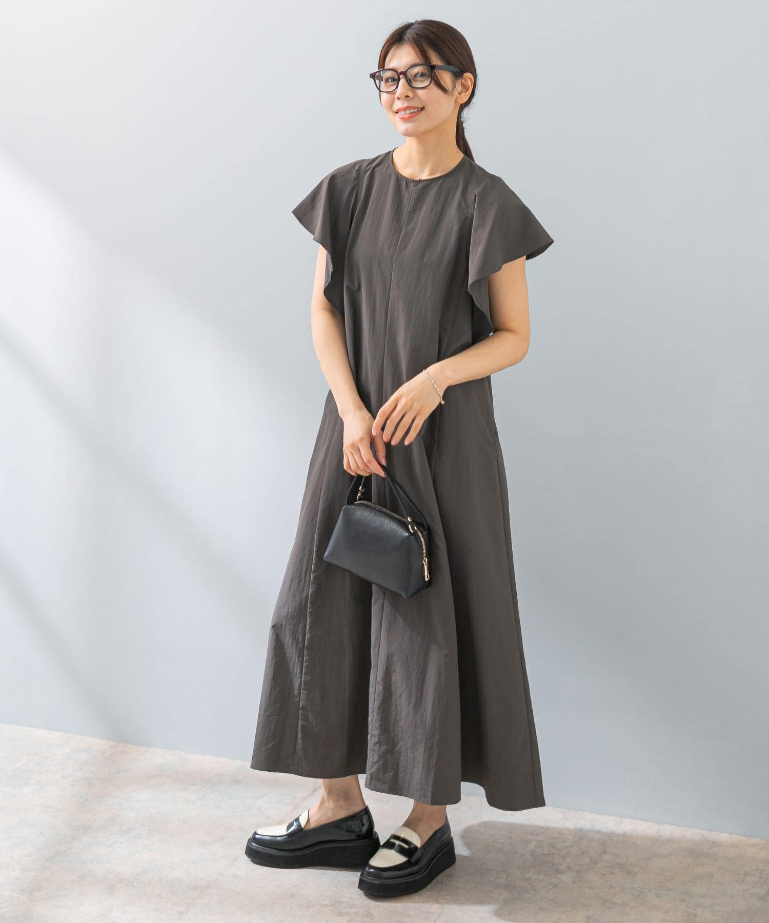 F by ROSSO　撥水フレアスリーブワンピース