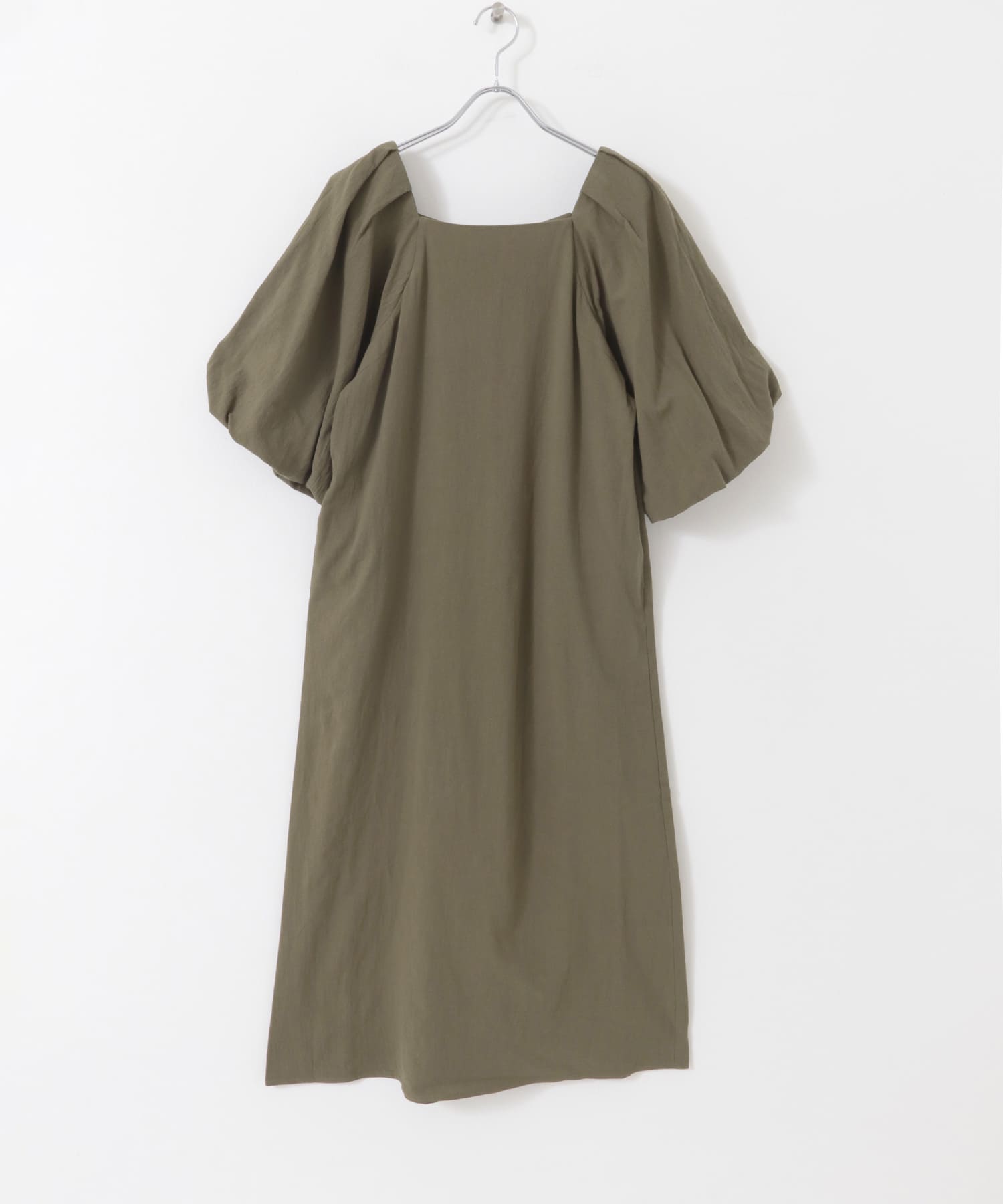 F by ROSSO　コットンスラブパフスリーブワンピース KHAKI 36
