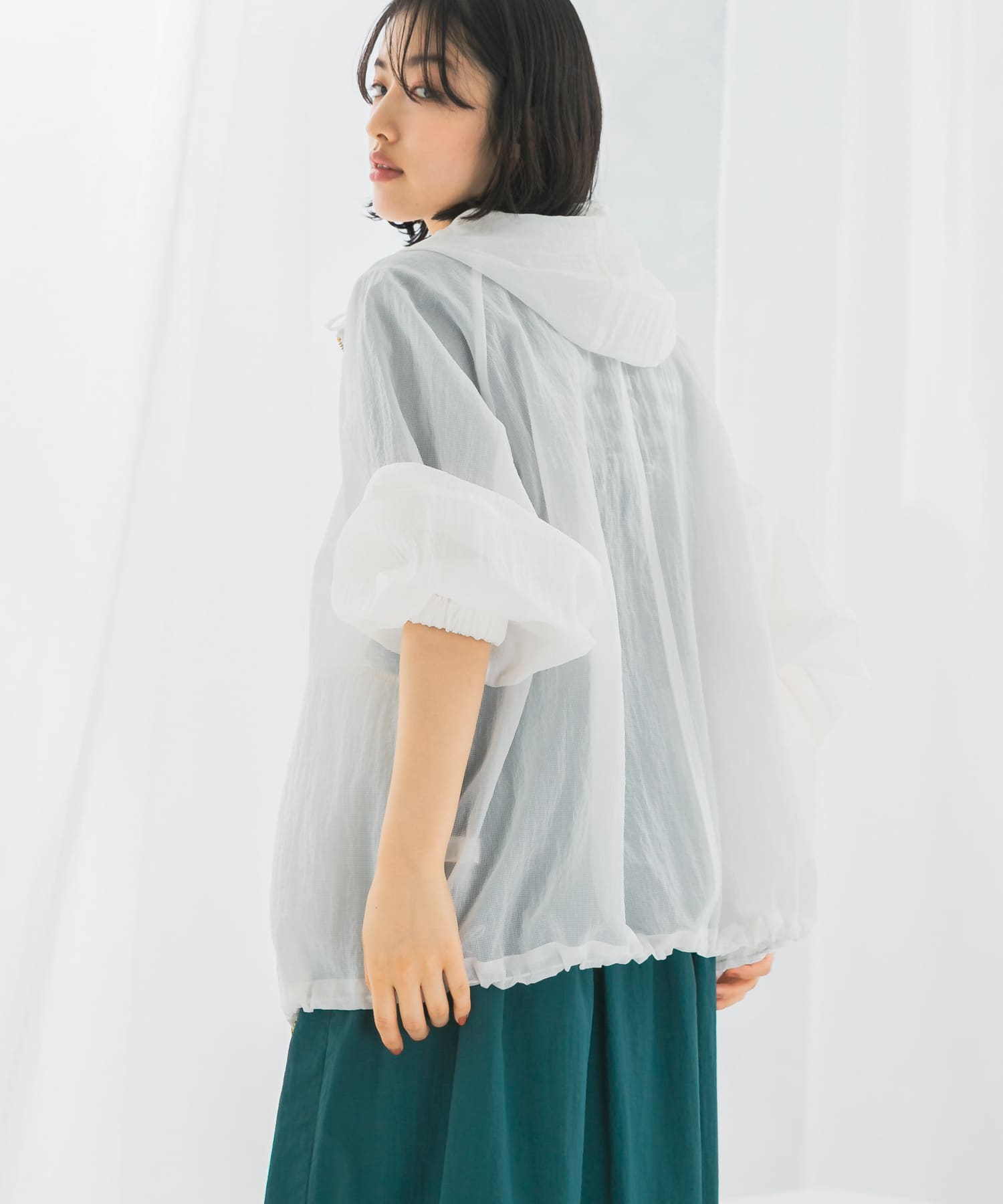 シアーパーカーブルゾン