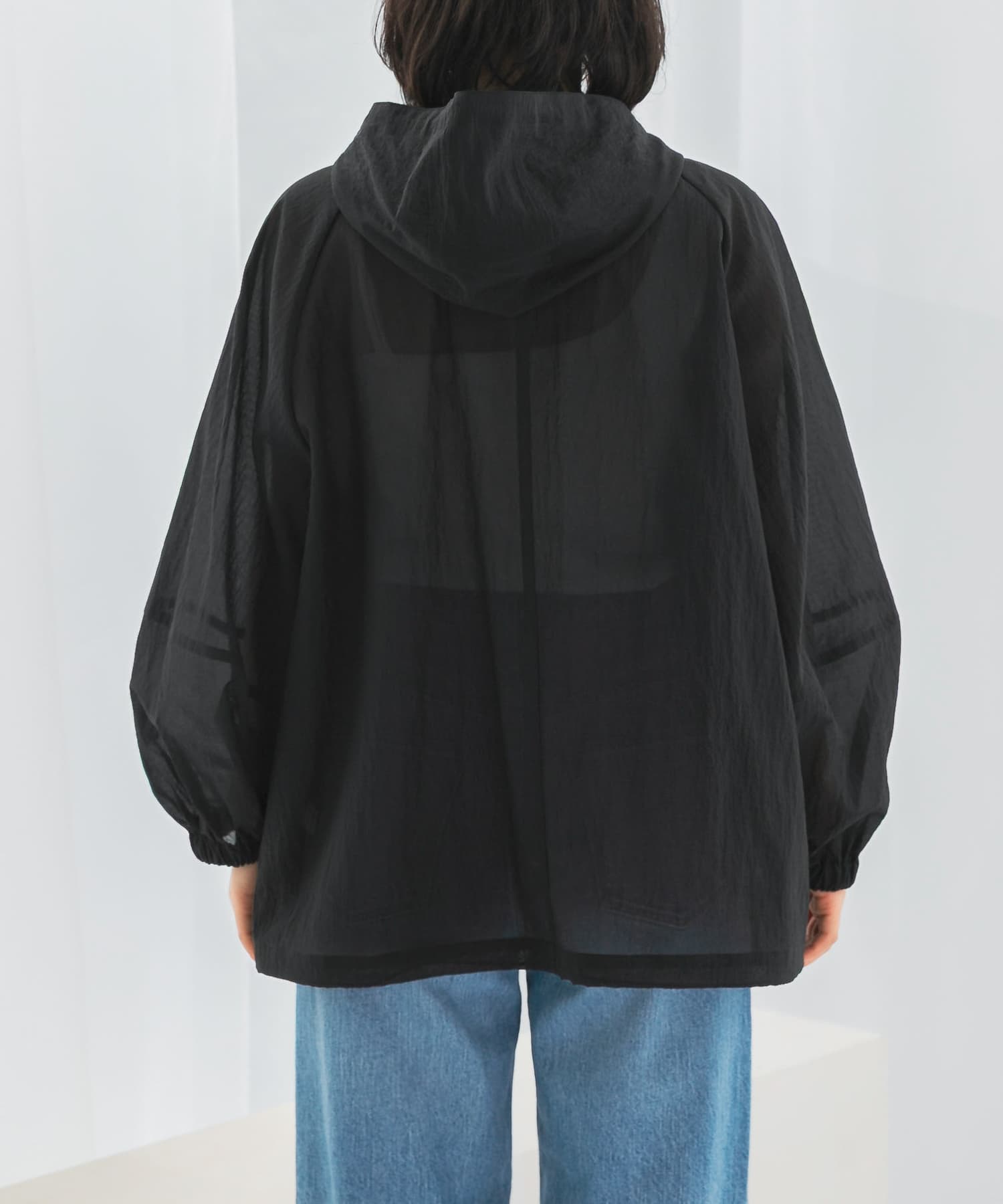 URBAN RESEARCH 黒 フルジップパーカー URBAN RESEARCH｜アーバンリサーチのパーカー（ジップアップ