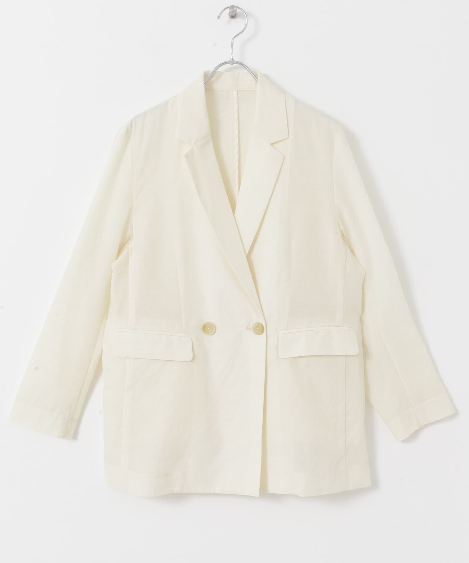 セミシアーテーラードジャケット OFF WHITE FREE