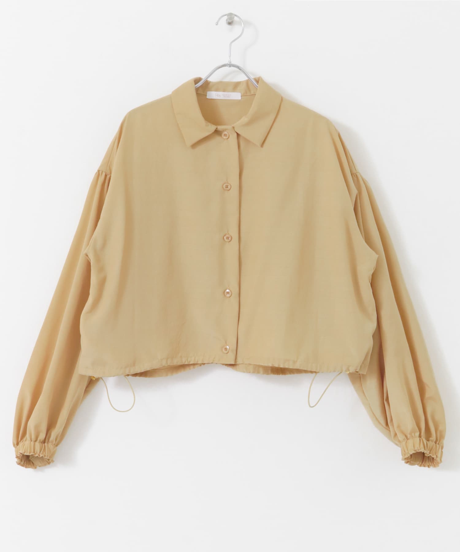 F by ROSSO　UVCUT撥水ボリュームスリーブシャツ BEIGE FREE