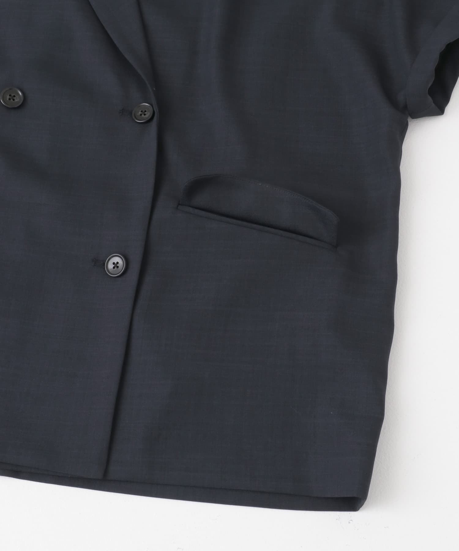 F by ROSSO　ウォッシャブルサマージャケット NAVY FREE